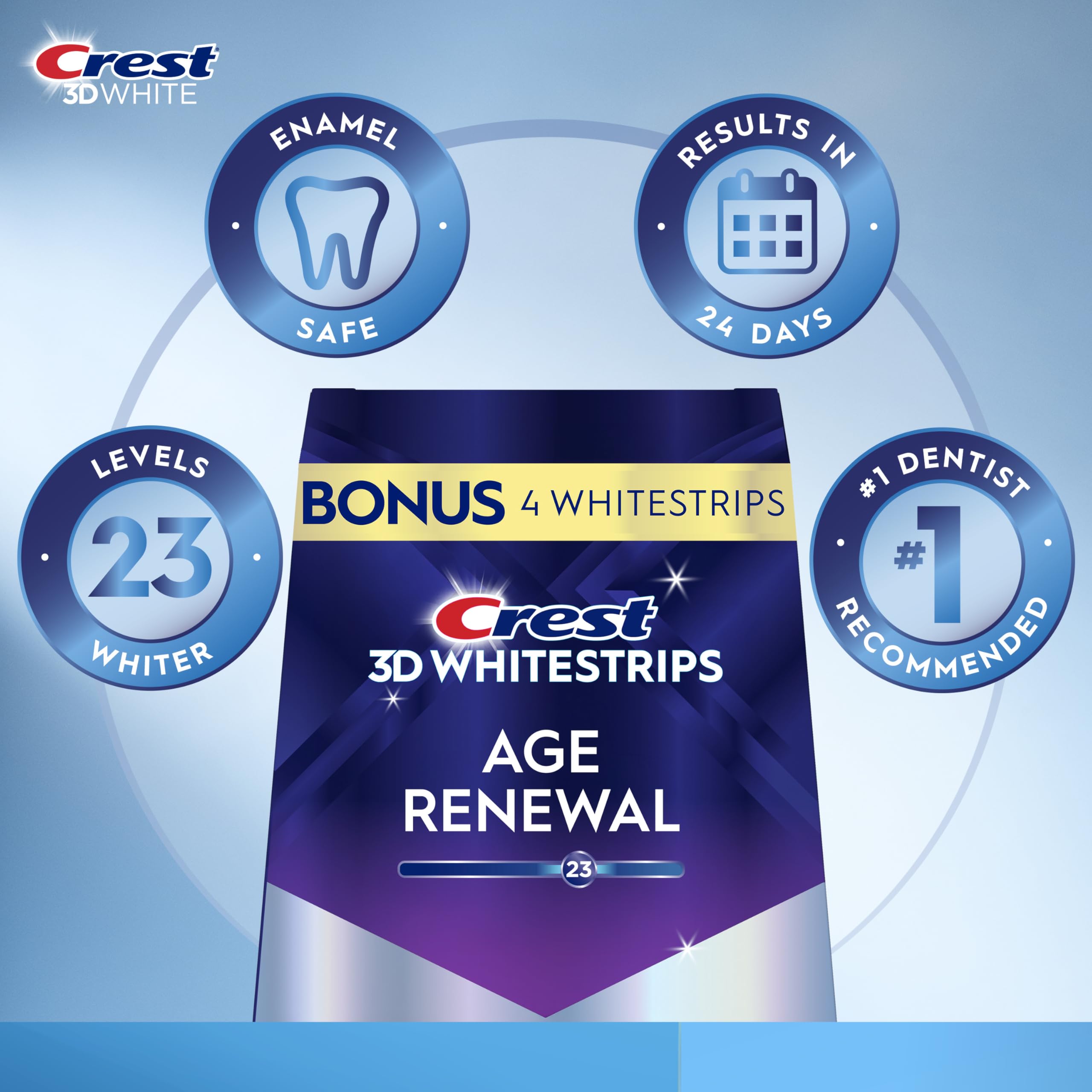 Crest Whitestrips Age Renewal Teeth Whitening Kit

