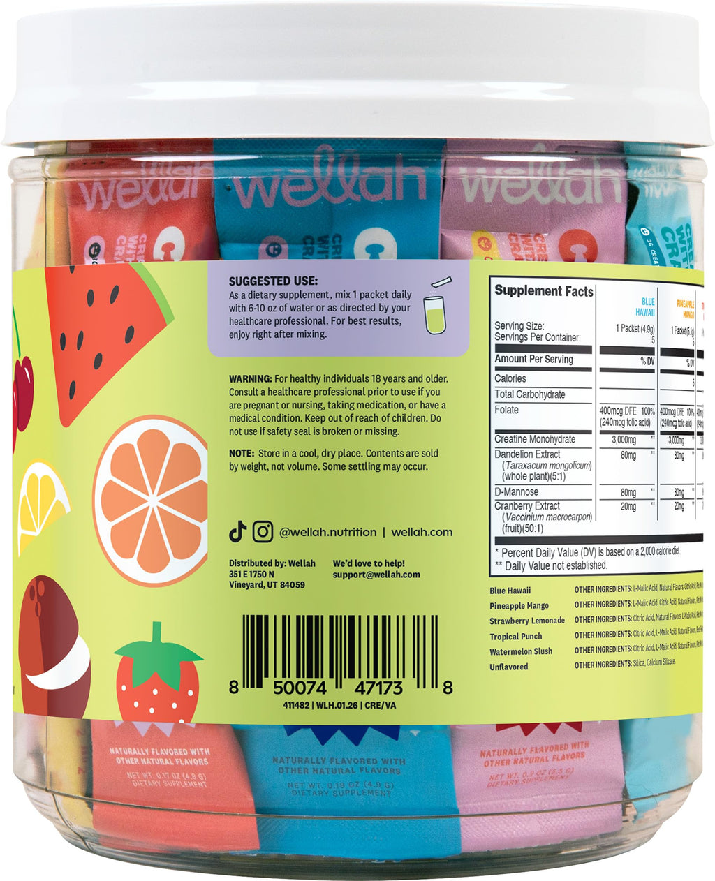 Wellah Creatine for Women – Creatine Supplement

