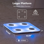 Alcedo Smart Body Fat Scale | Health Metrics Tracker

