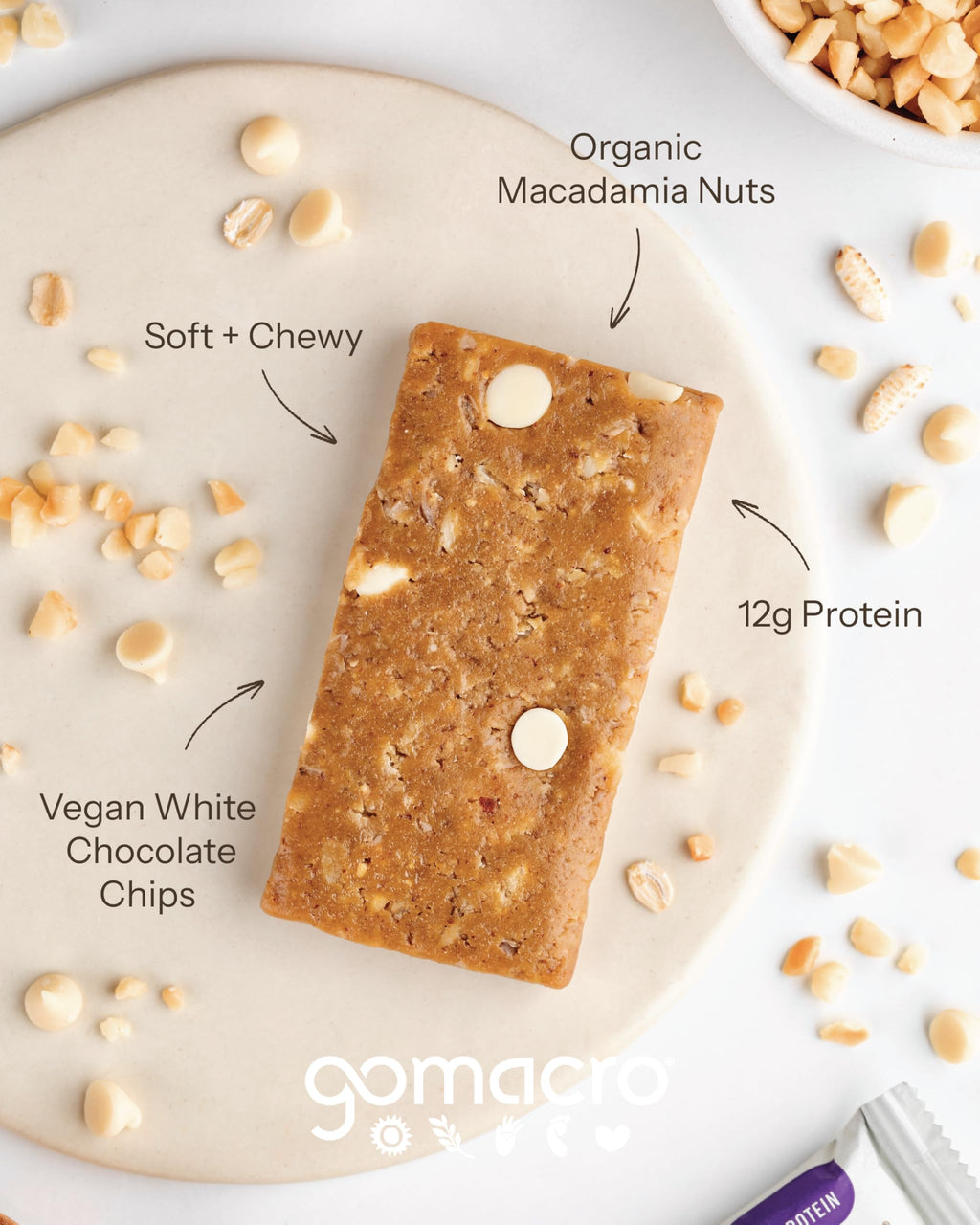 GoMacro MacroBar Plant-Based Protein Bars

