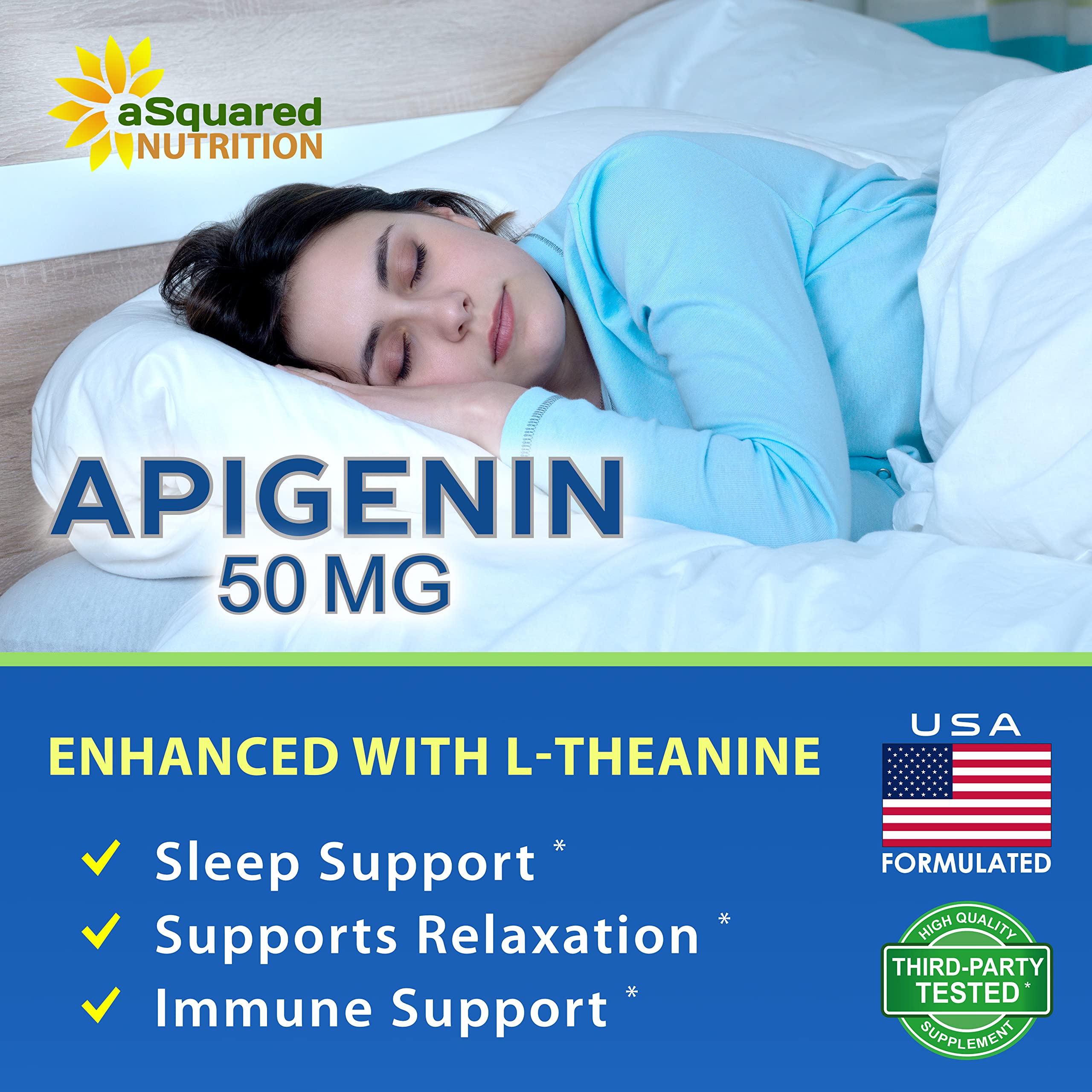 aSquared Nutrition Apigenin & L-Theanine Sleep Support


