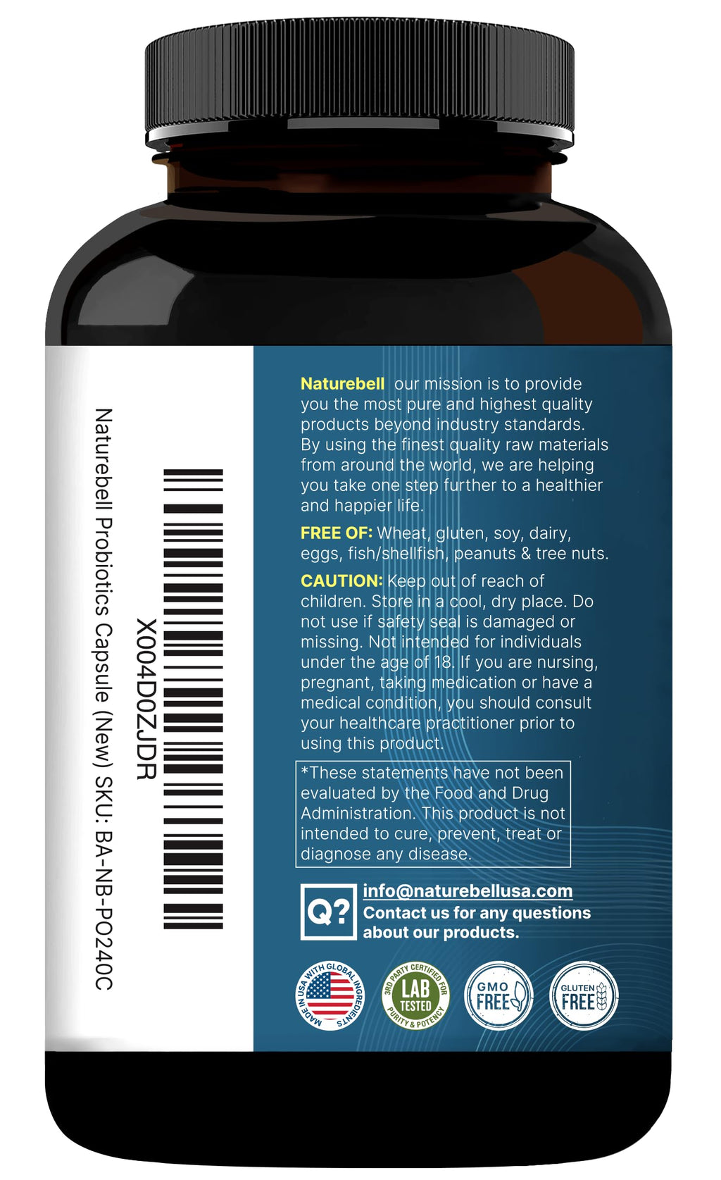 NatureBell Probiotic Supplement for Digestive Health


