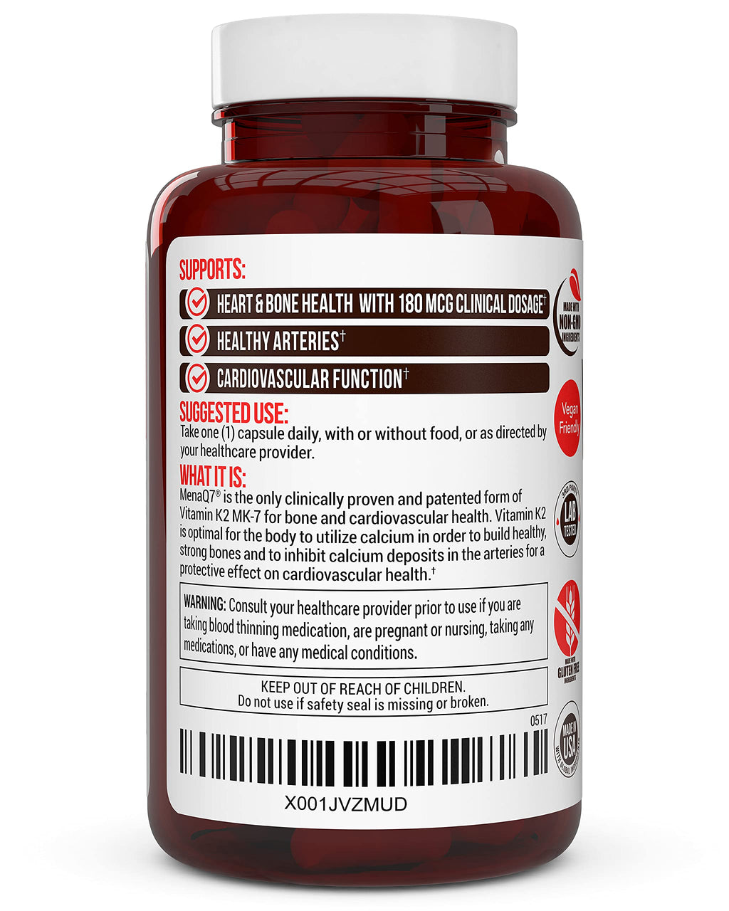 Truevantage Vitamin K2 MK-7 for Bone & Heart Health

