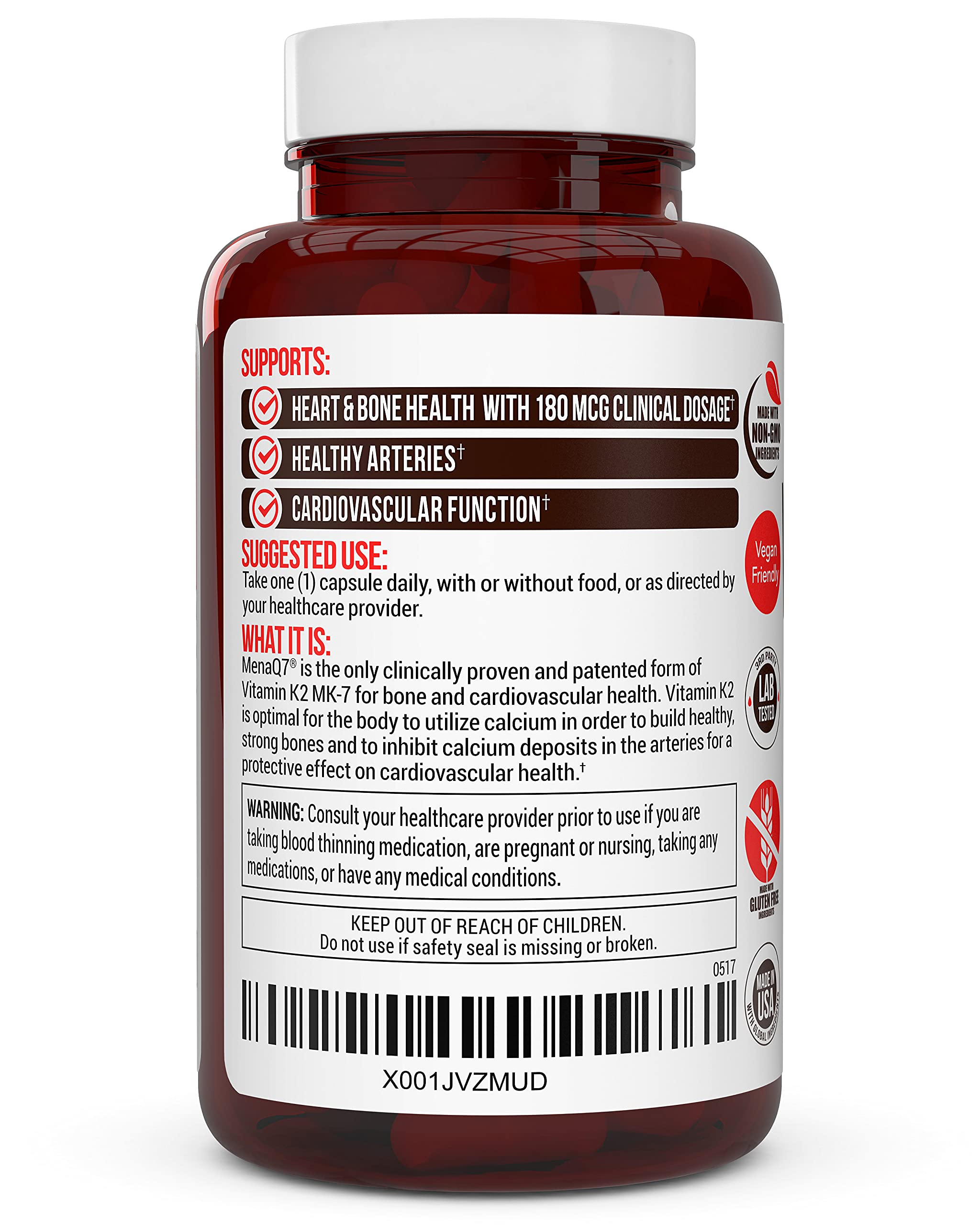 Truevantage Vitamin K2 MK-7 for Bone & Heart Health

