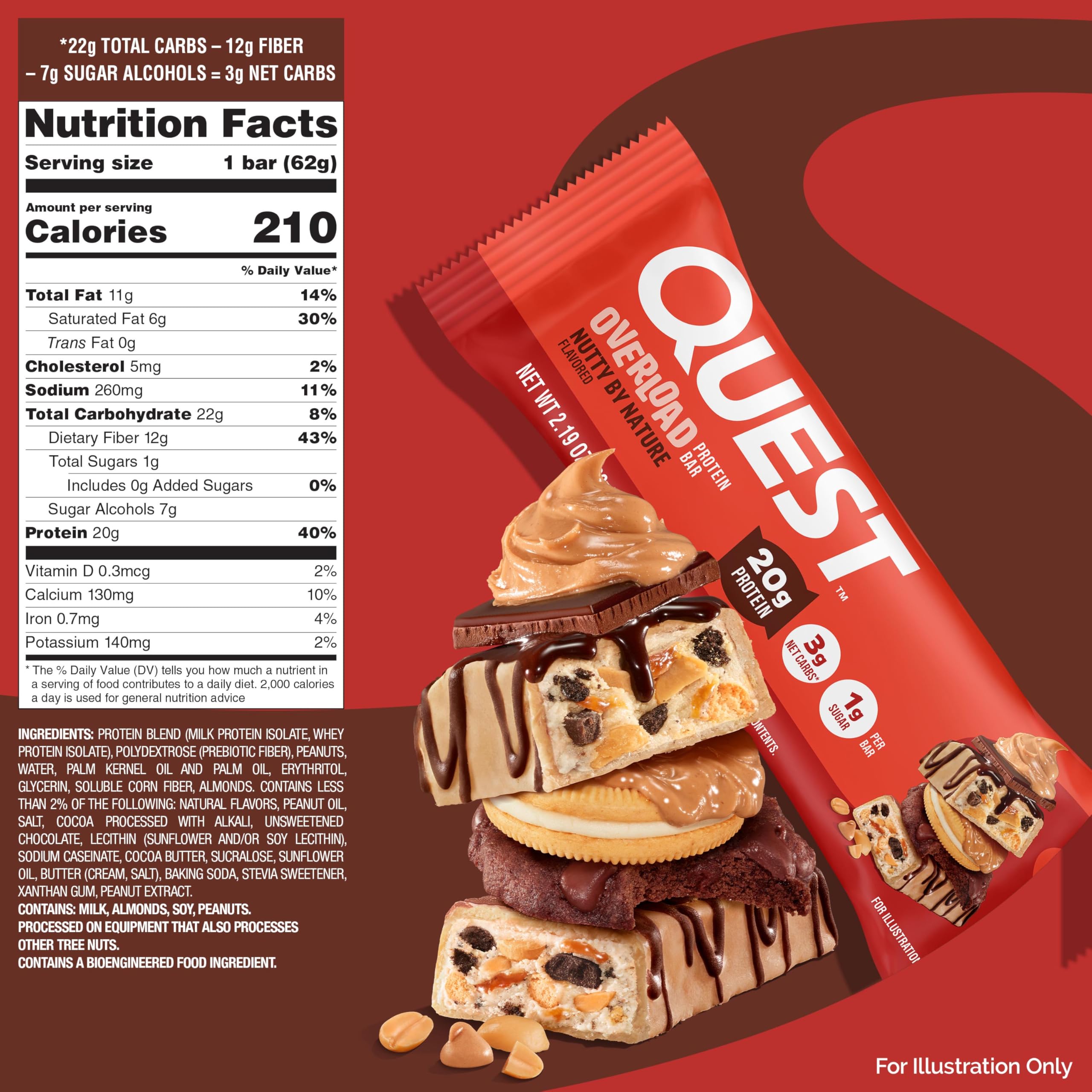 Quest Overload Protein Bars for Active Lifestyles

