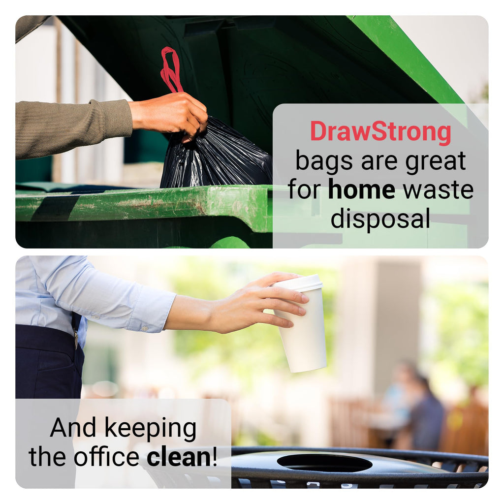 Trash Bags by Reli. - Heavy-Duty Drawstring | Tear-Resistant


