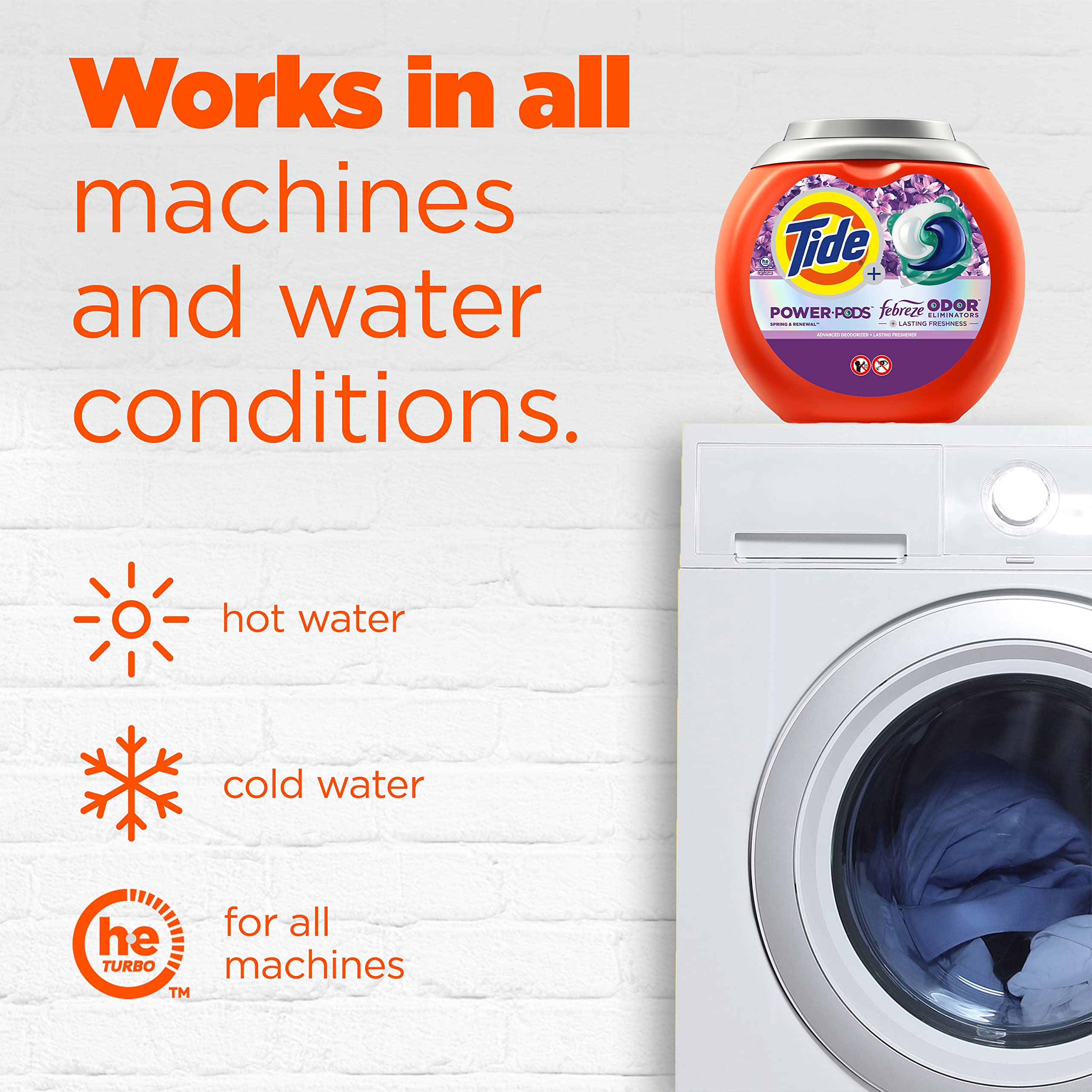 Tide Power Pods Febreze Odor Eliminators | Laundry Detergent

