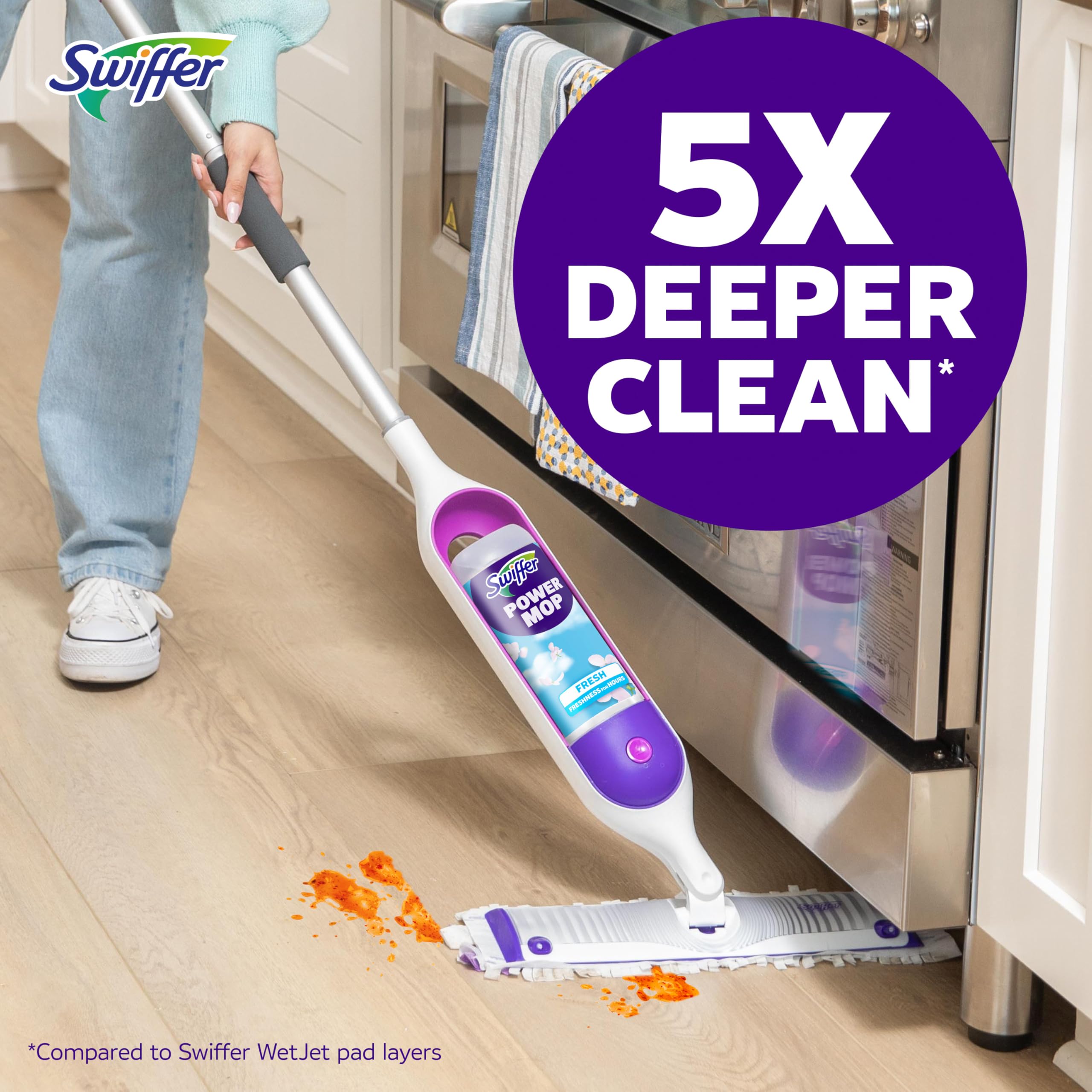 Swiffer PowerMop Floor Cleaning Kit – Spray Mop System

