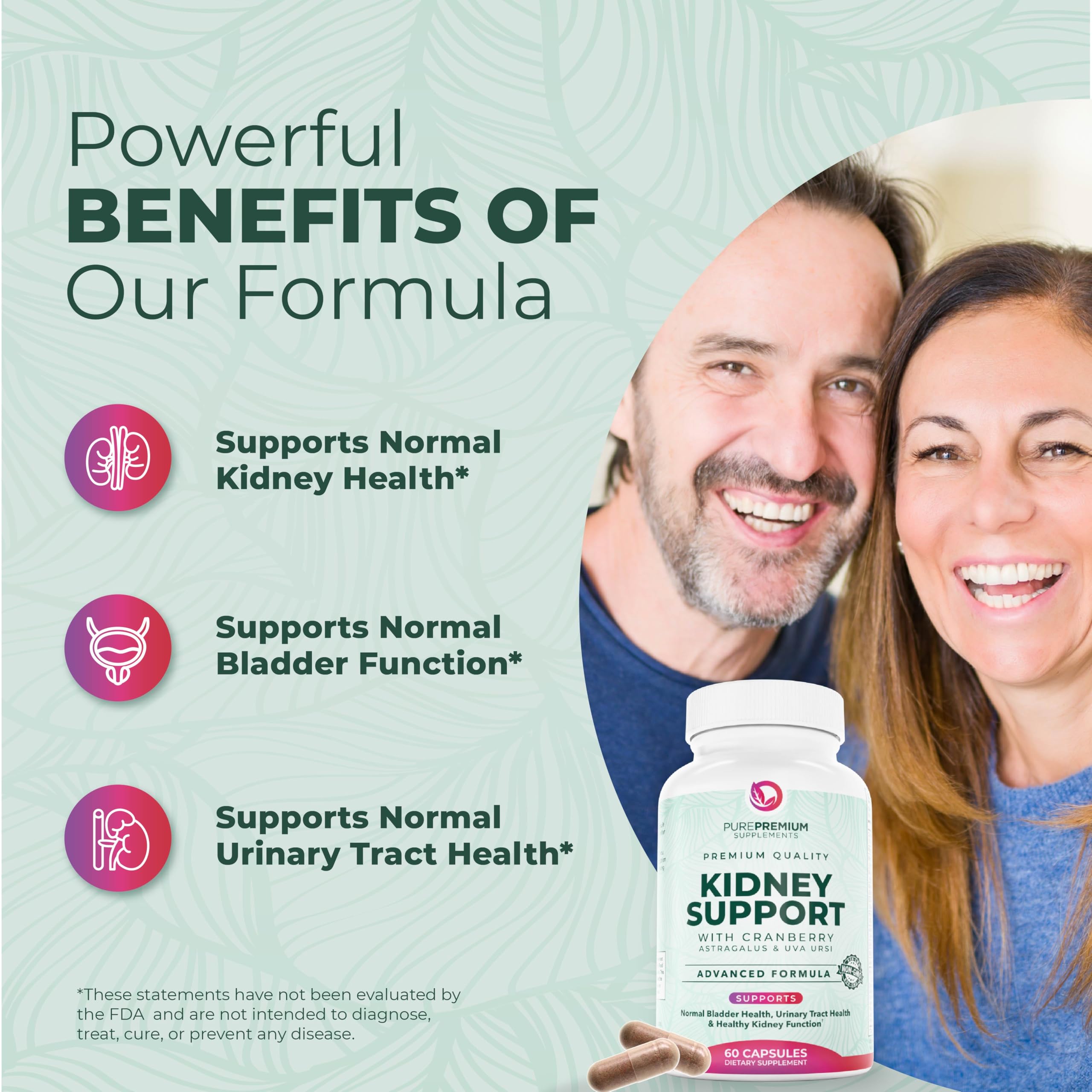 PurePremium Kidney Support - Cranberry & Astragalus Detox

