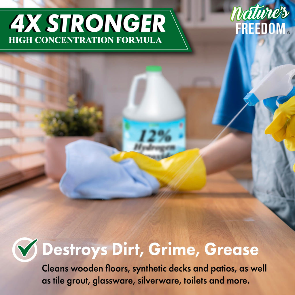 Nature's Freedom Hydrogen Peroxide Solution | NSF Listed

