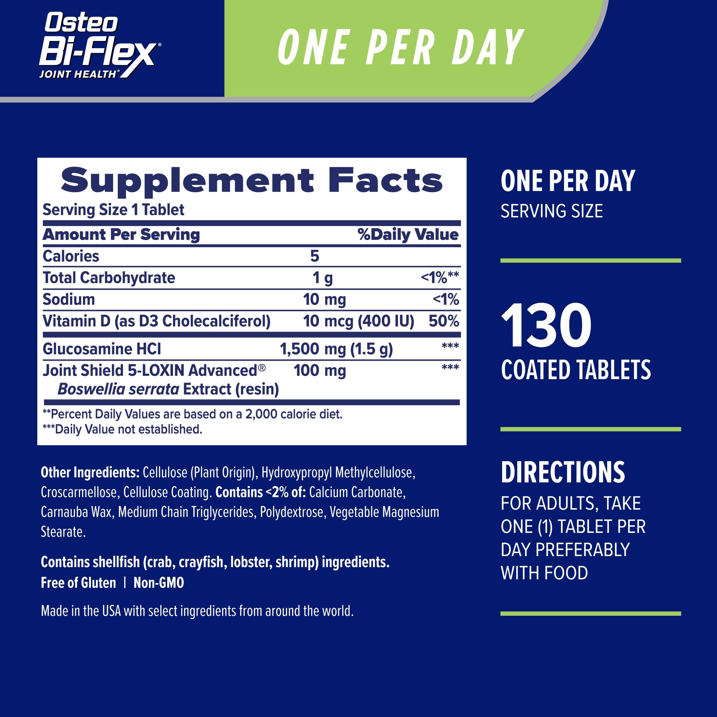 Osteo Bi-Flex One Per Day Vitamin D Joint & Bone Support

