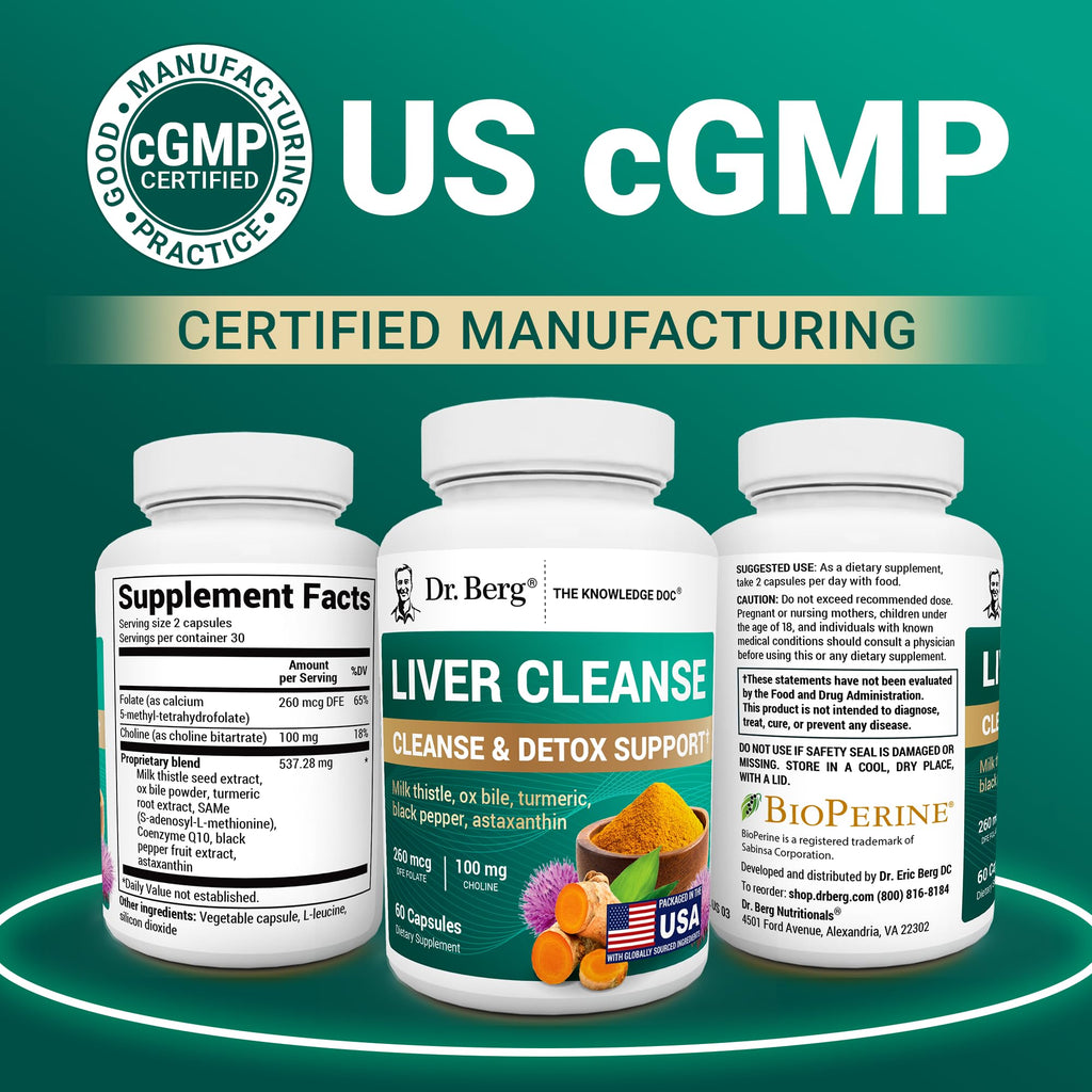 Dr. Berg Liver Cleanse Detox Capsules | Liver Support

