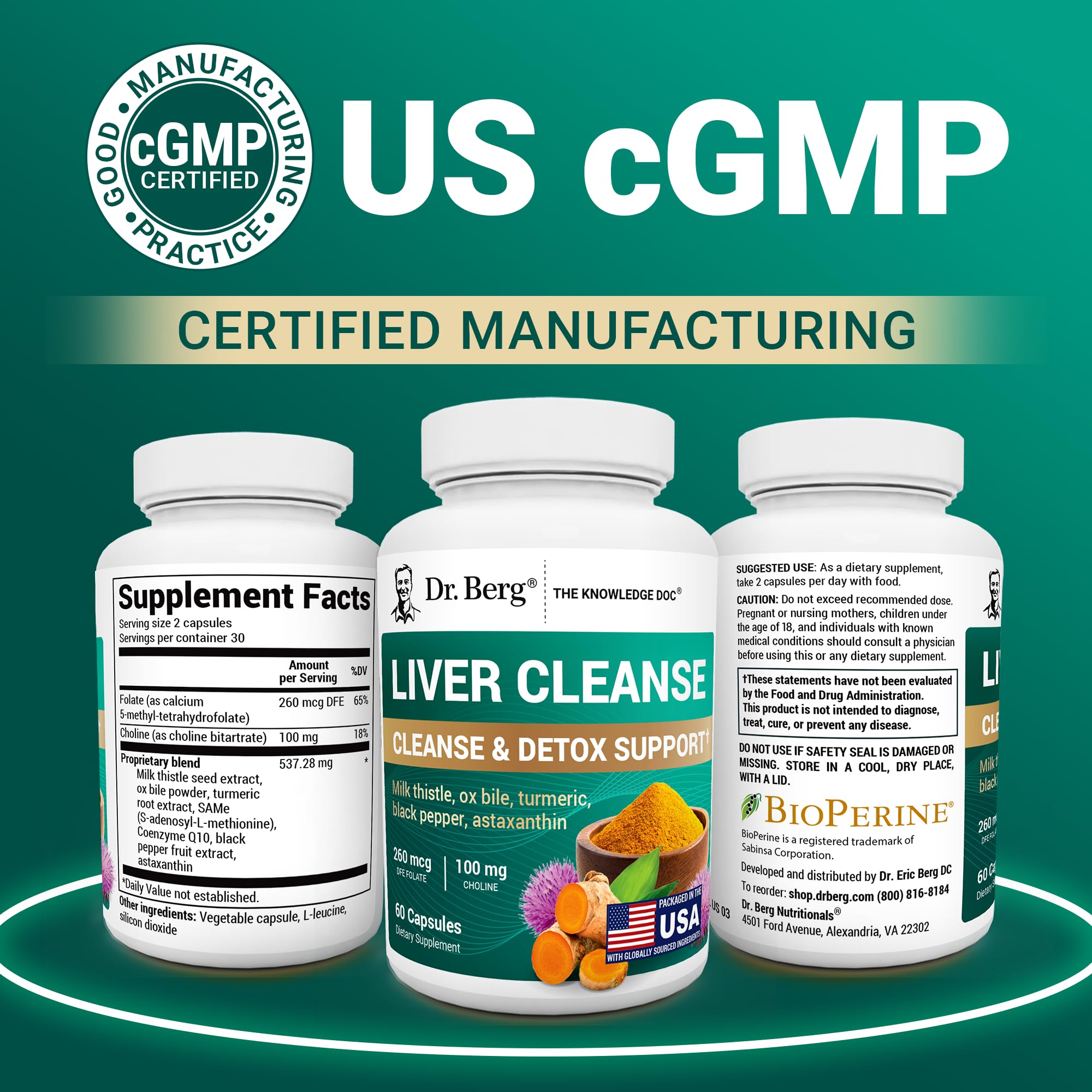 Dr. Berg Liver Cleanse Detox Capsules | Liver Support

