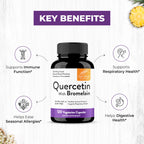 Quercetin with Bromelain Capsules for Immune Support

