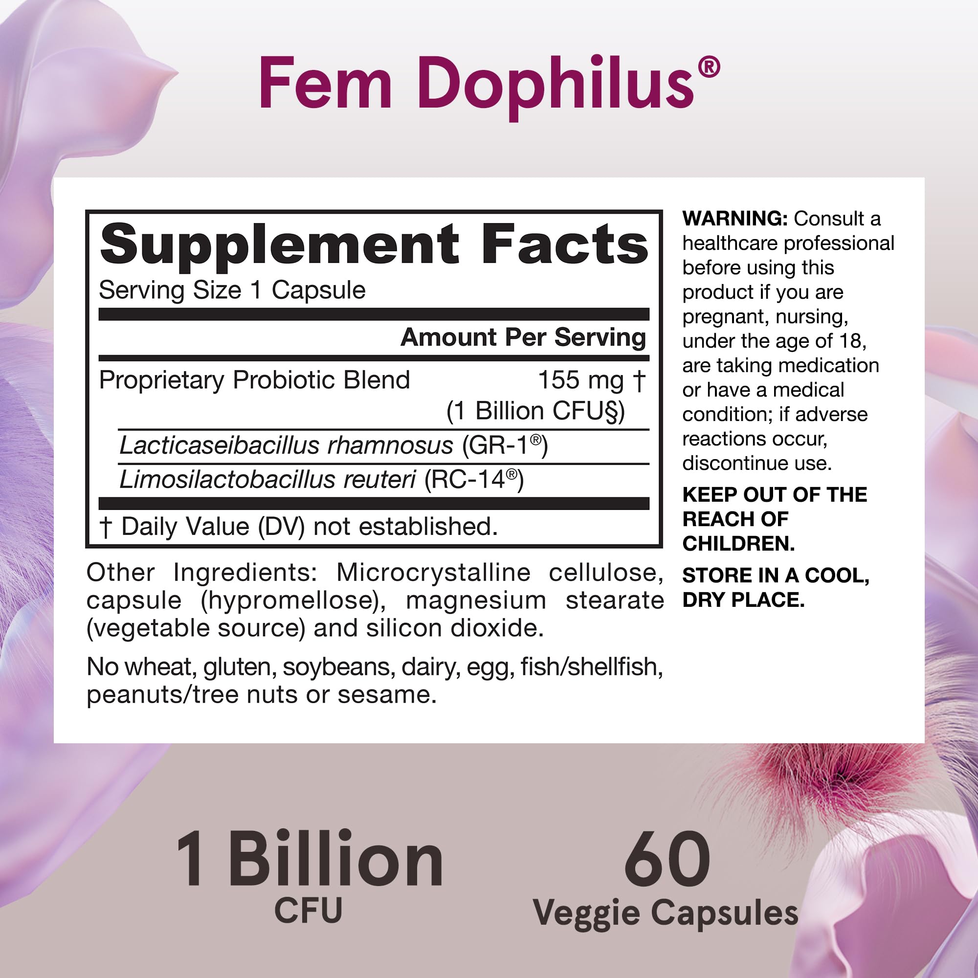 Jarrow Formulas Fem-Dophilus Vaginal Probiotics for Women

