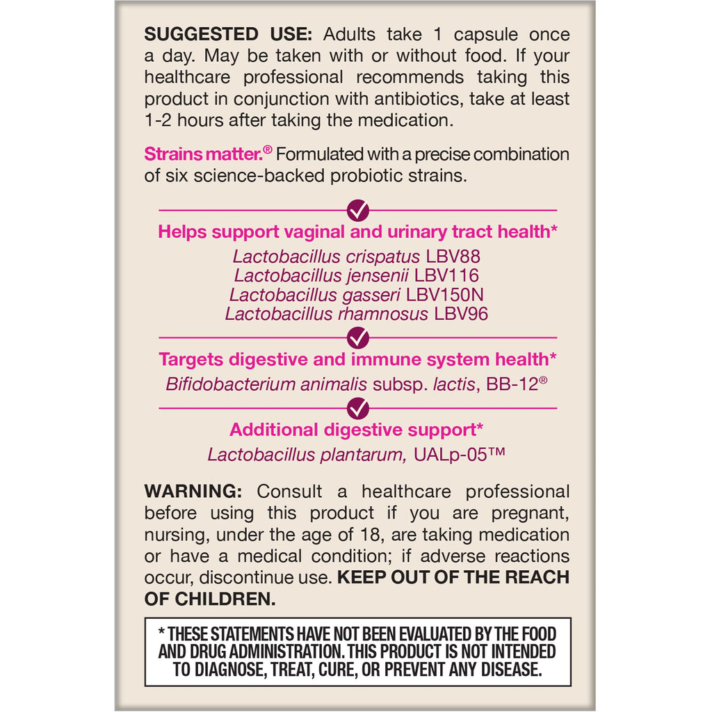 Jarrow Fem-Dophilus Probiotics 10B CFU - Vaginal & Digestive

