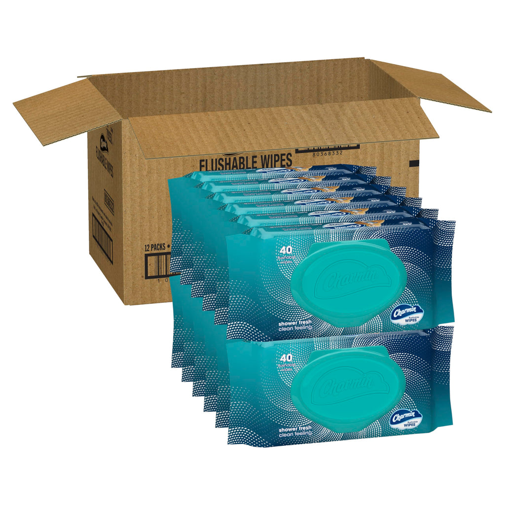 Charmin Flushable Wipes - Resealable, Portable

