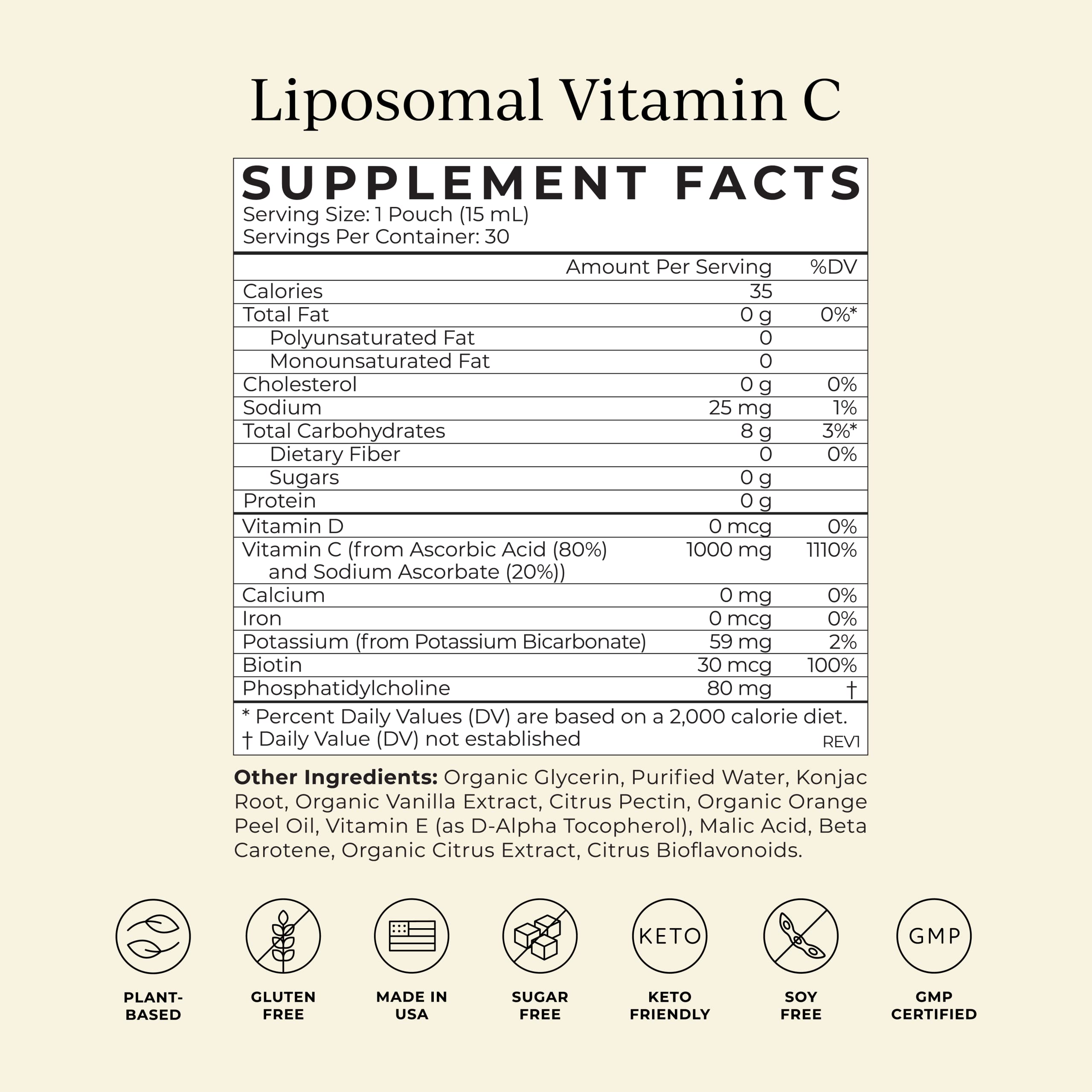 CYMBIOTIKA Vitamin C Liposomal for Immune & Skin Health

