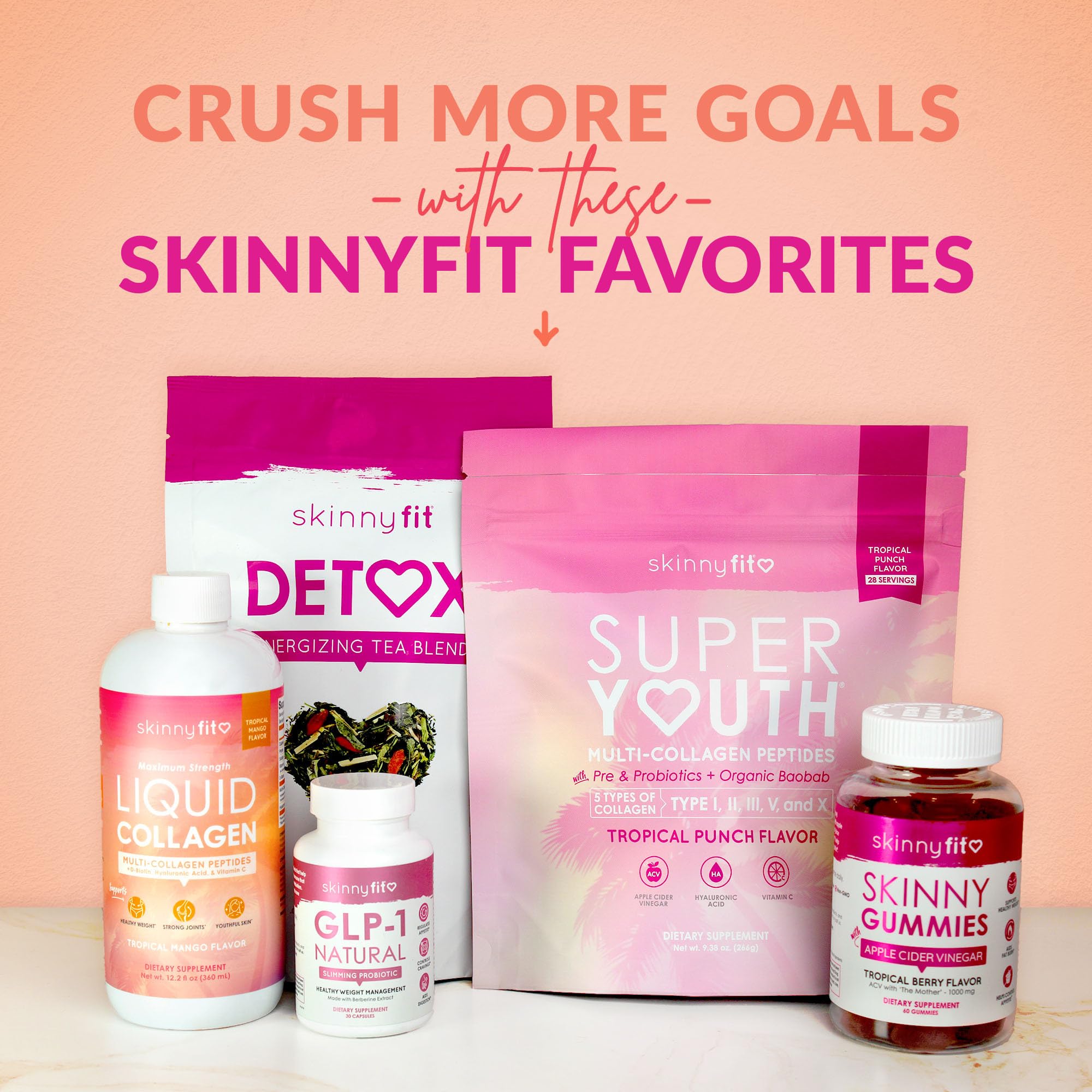 SkinnyFit Super Youth Collagen for Women - Multi Collagen Powder

