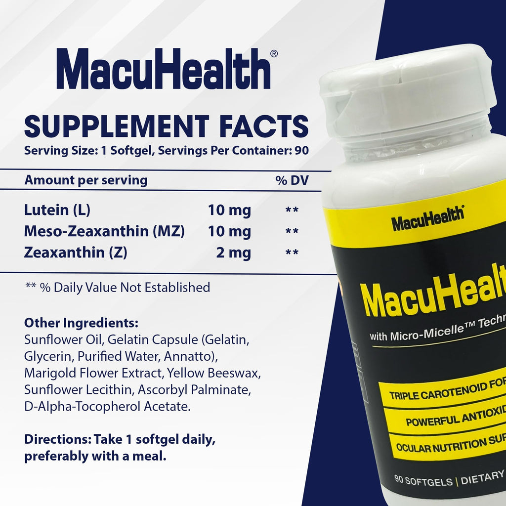 MacuHealth Eye Vitamins - Advanced Eye Health Formula

