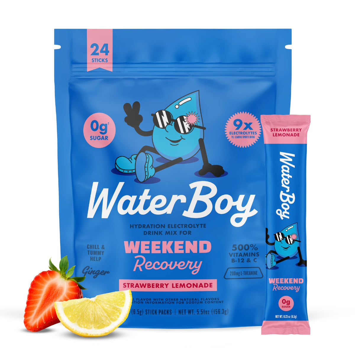 Waterboy Weekend Recovery Electrolyte Powder Drink Mix