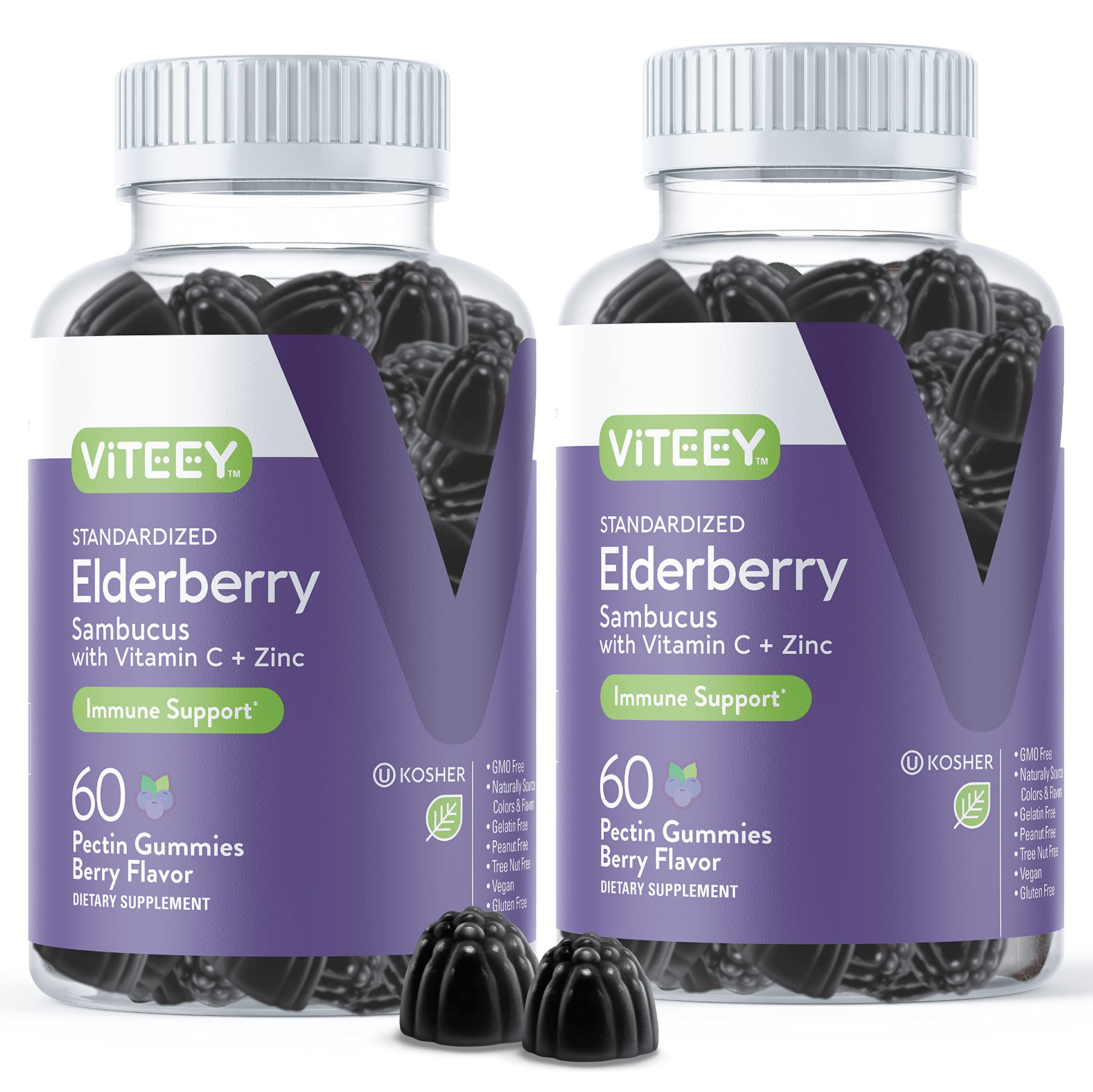 Viteey Sambucus Elderberry Gummies – Immunity Support

