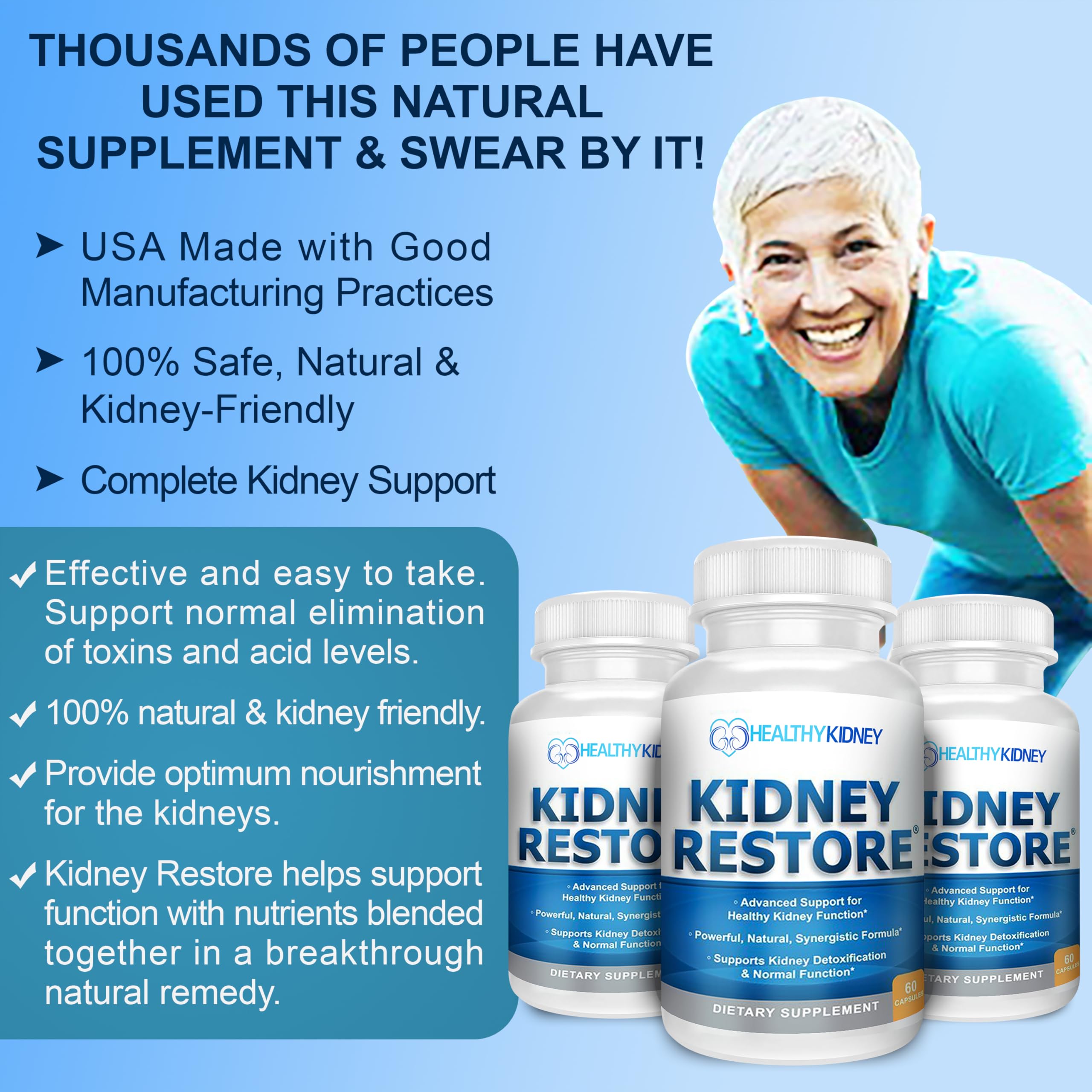 Kidney Cleanse Detox & Repair Supplement - Kidney Restore

