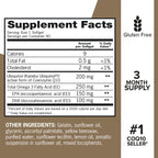 Qunol Plus Ubiquinol with Omega Fatty Acids for Heart Health


