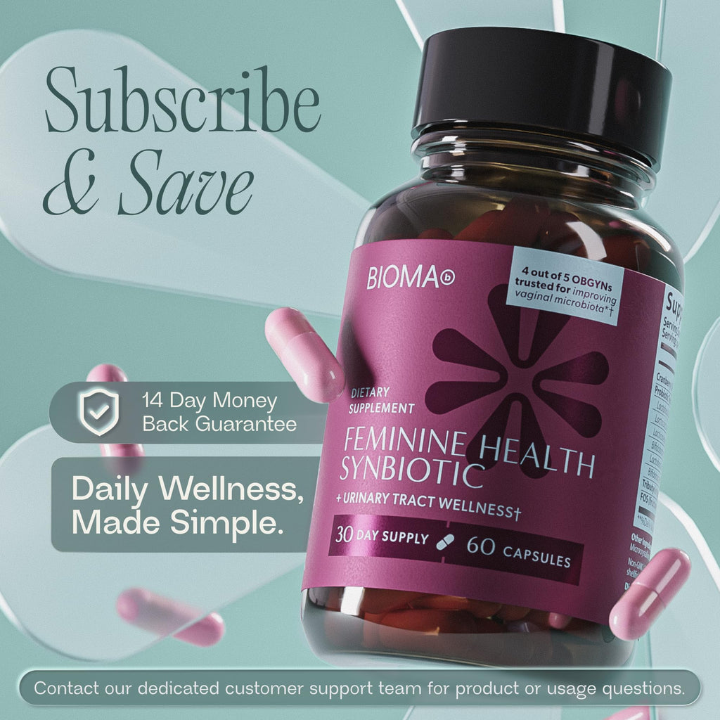 Bioma Feminine Health Synbiotic - Probiotic for Vaginal pH

