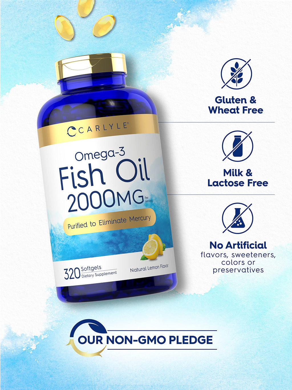 Carlyle Fish Oil Omega-3 Supplements | Premium Quality

