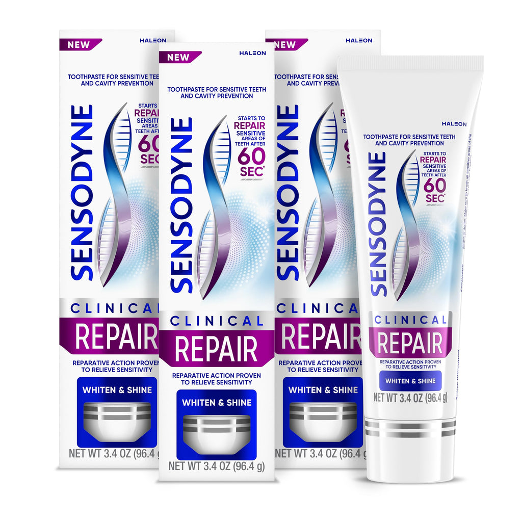 Sensodyne Clinical Repair Whiten & Shine Toothpaste

