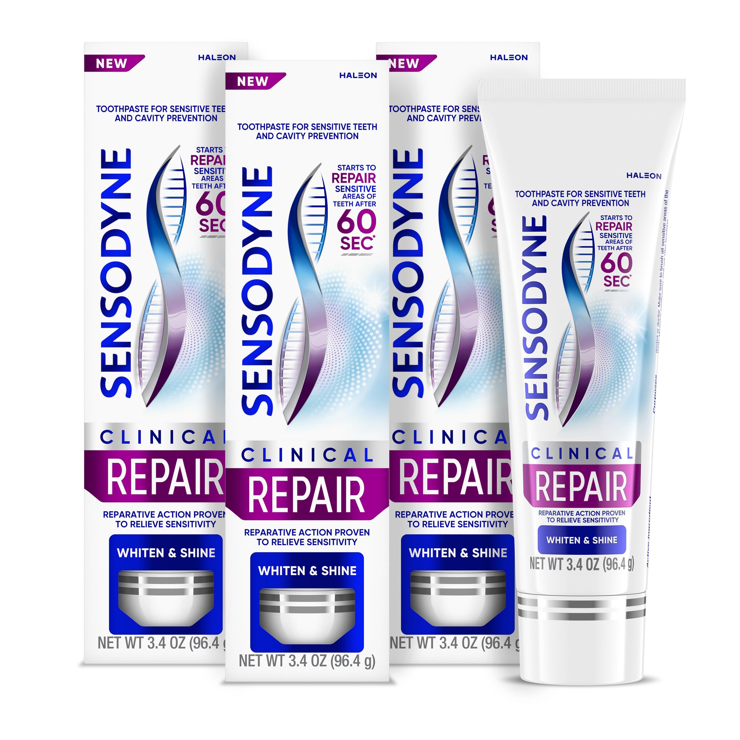 Sensodyne Clinical Repair Whiten & Shine Toothpaste

