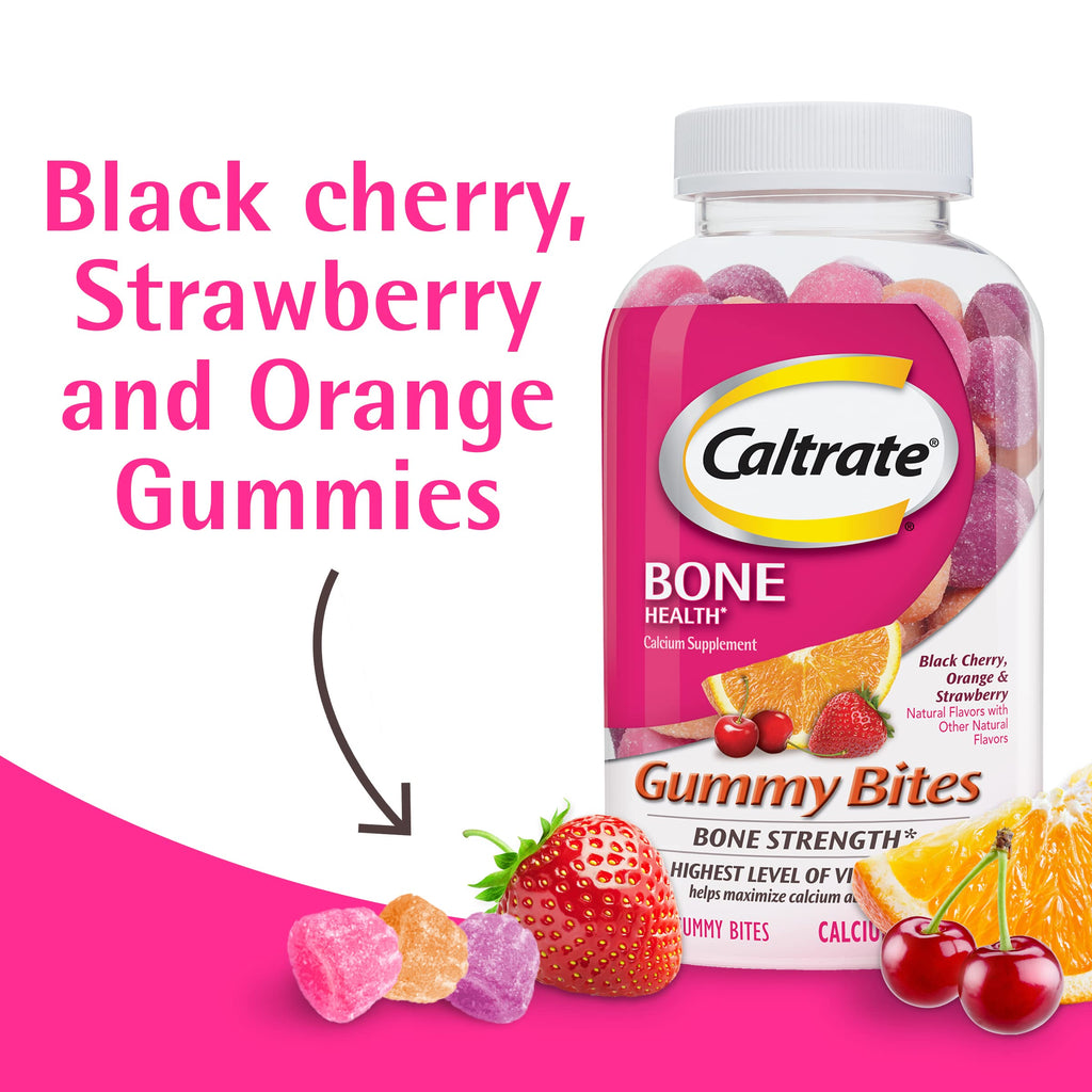 Caltrate Gummy Bites Calcium and Vitamin D Supplement

