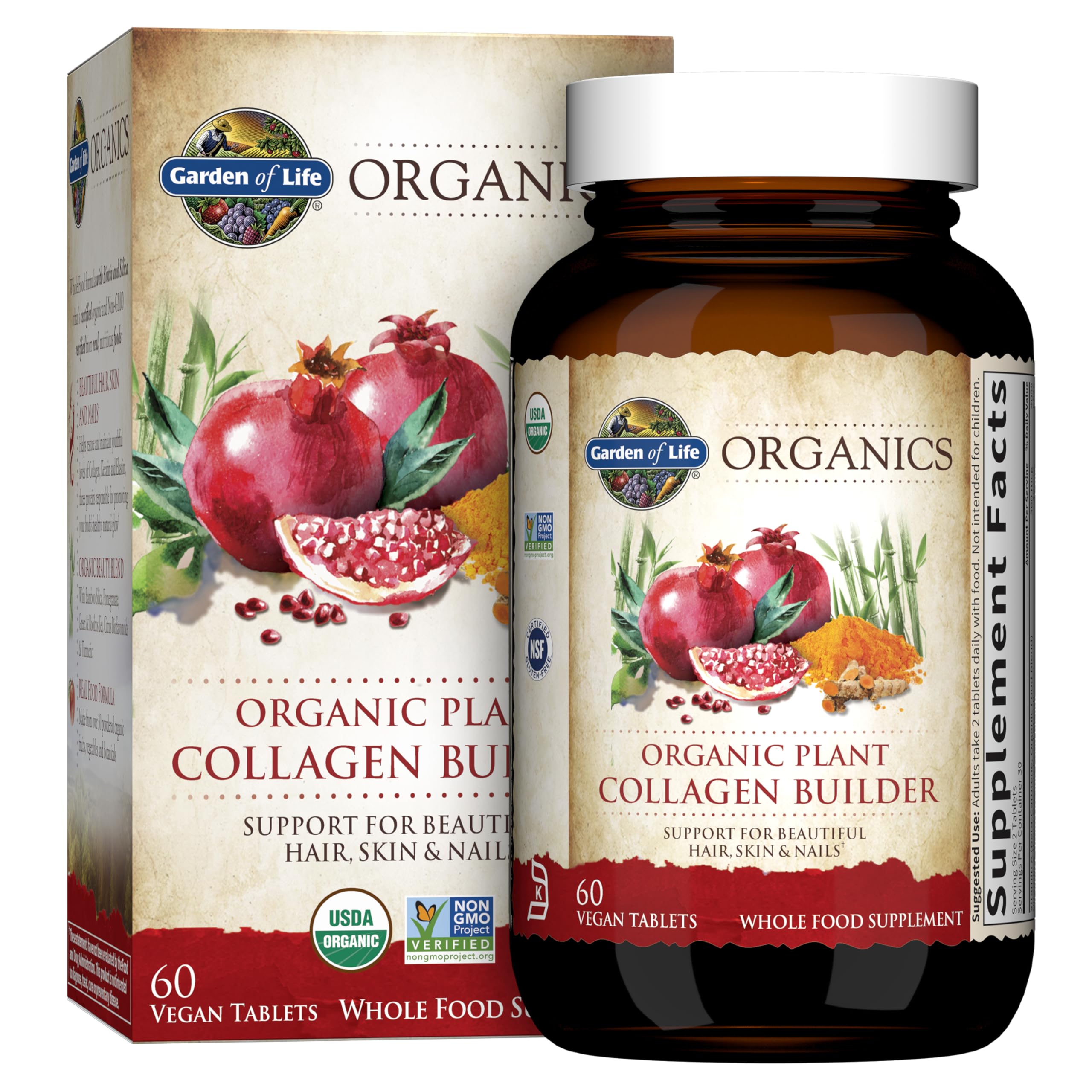 Plant Collagen Builder Garden of Life Biotin & Silica

