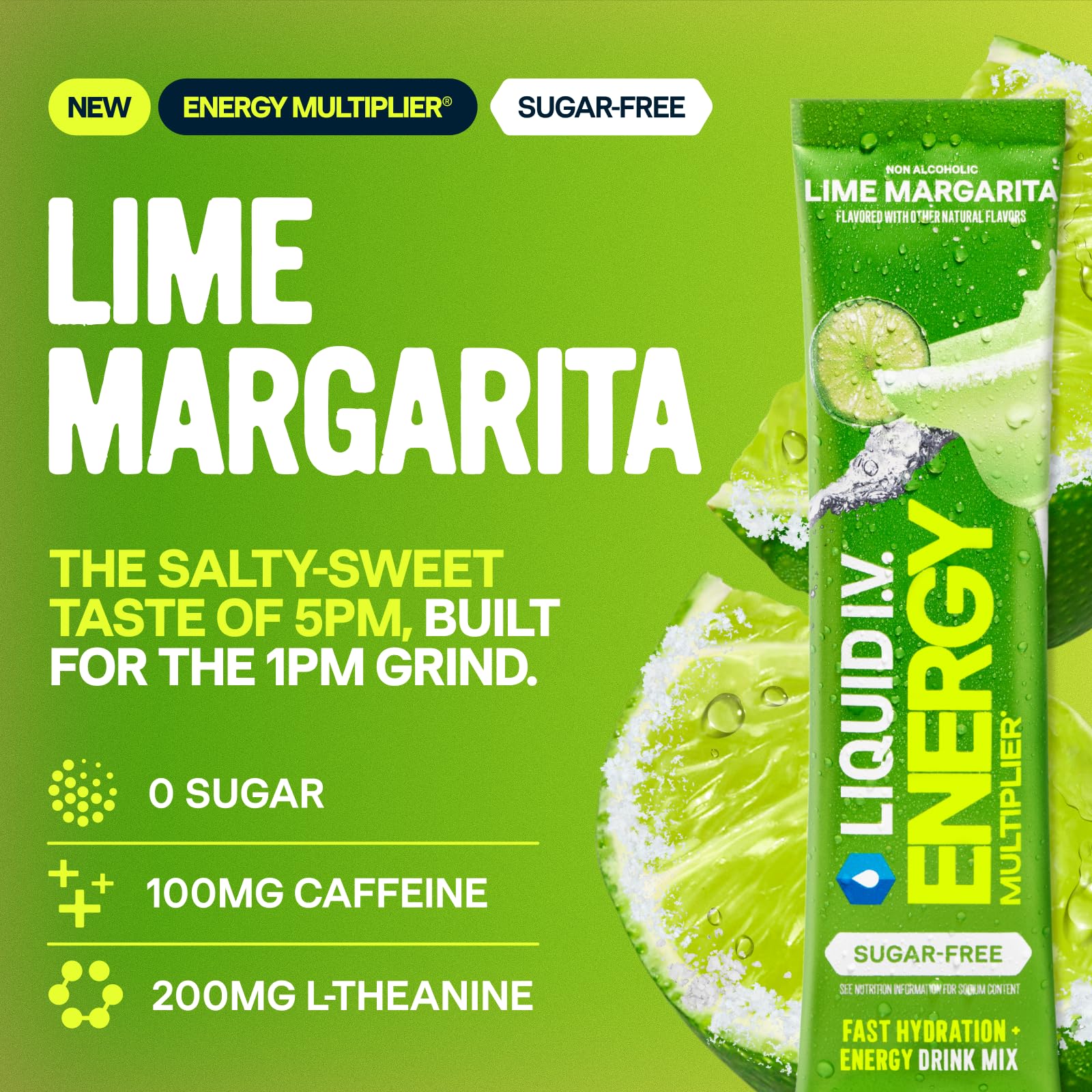 Liquid I.V. Hydration Multiplier Sugar-Free Energy Drink Mix

