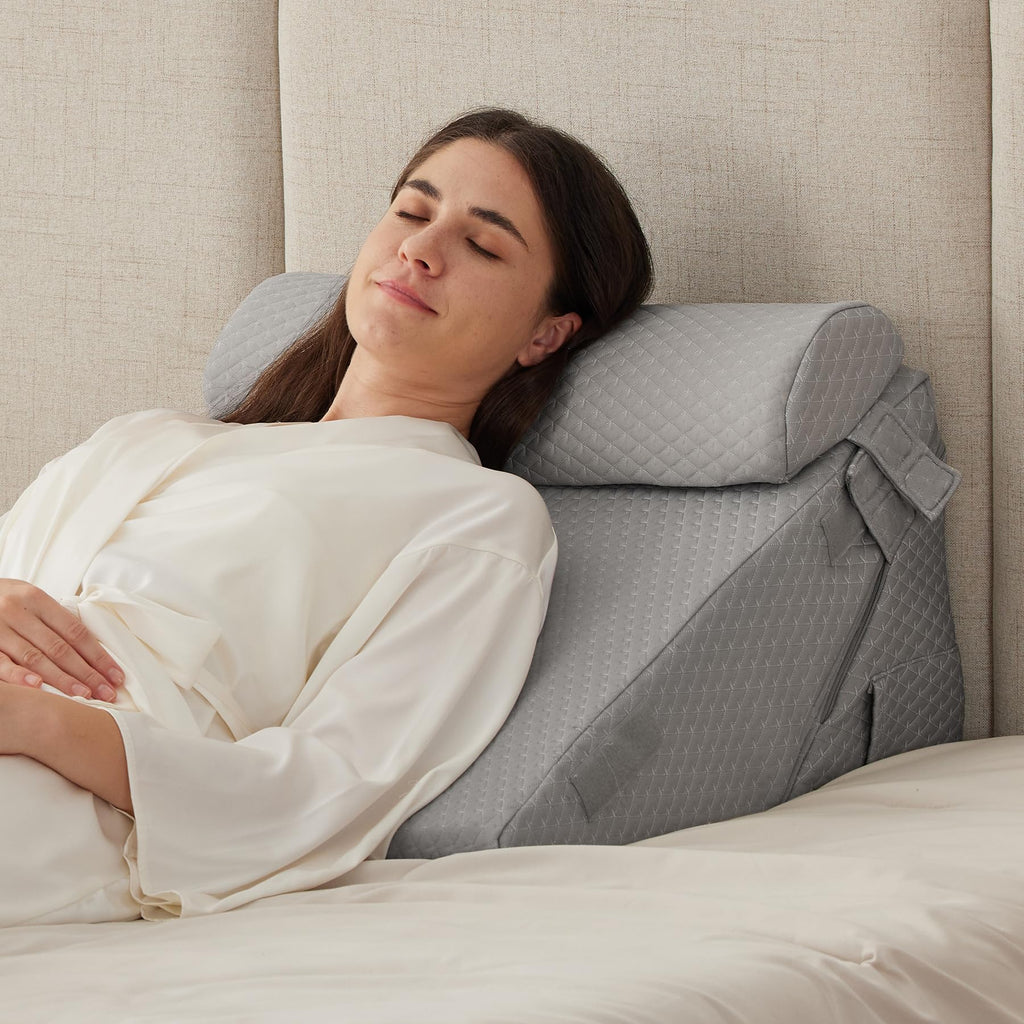 Ruqmuis 3-Piece Wedge Pillow Set for After Surgery