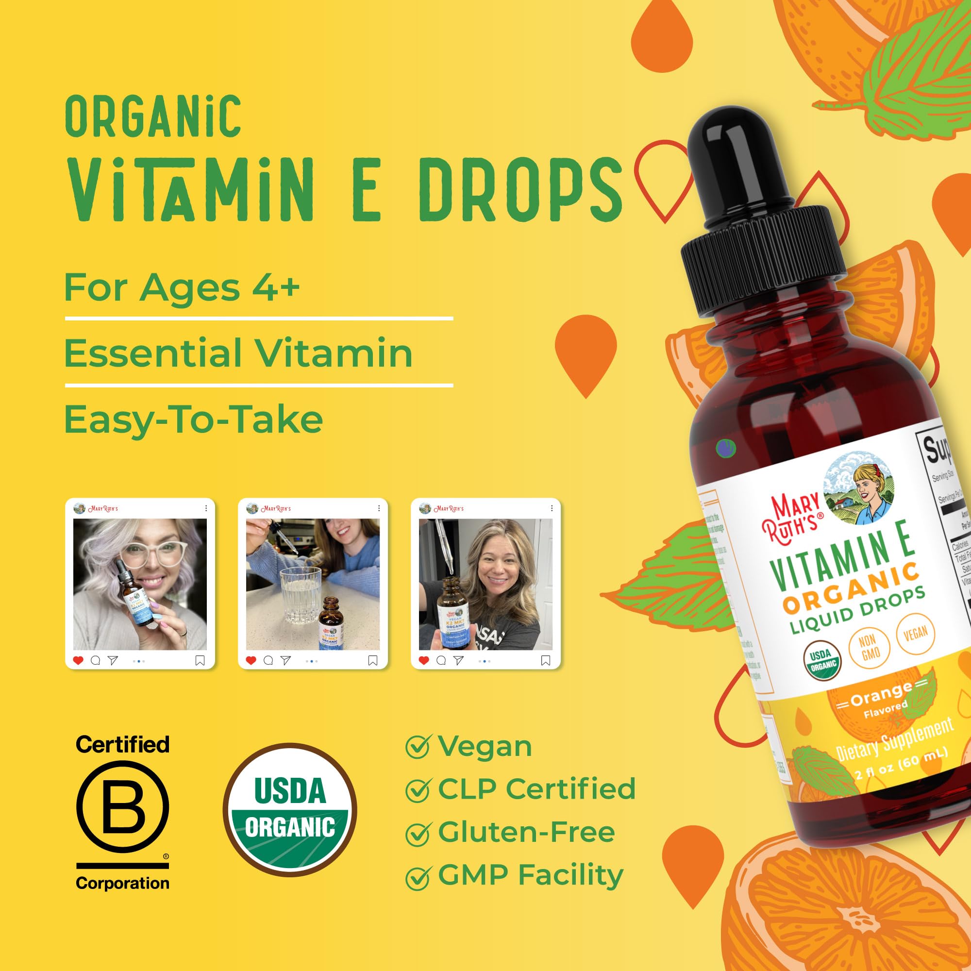 MaryRuth Organics Vitamin E Liquid Supplement | Wellness

