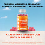 Vitamatic Magnesium Gummies 600 mg – Vegan Raspberry

