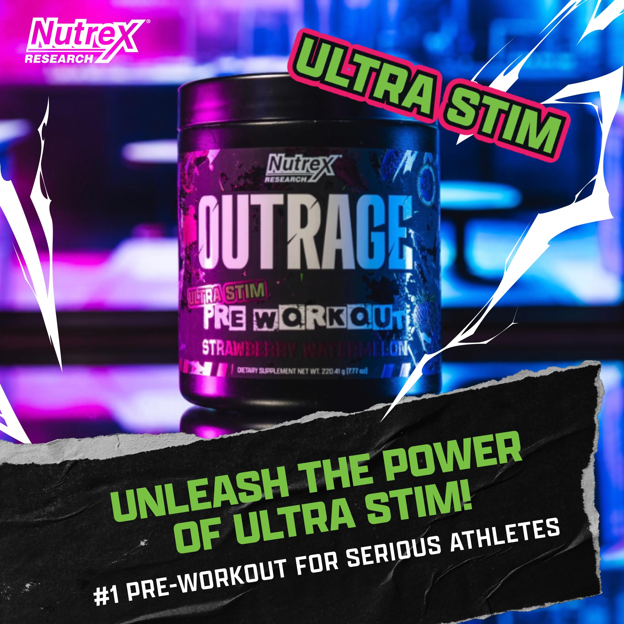 Outrage Pre-Workout Powder | Ultra High Stim

