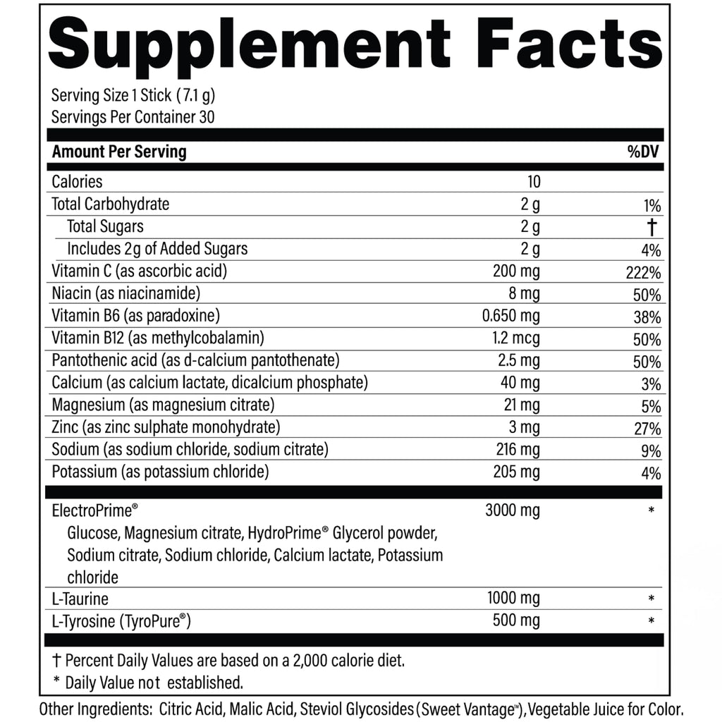 Advanced Hydration Formula Electrolyte Drink Mix

