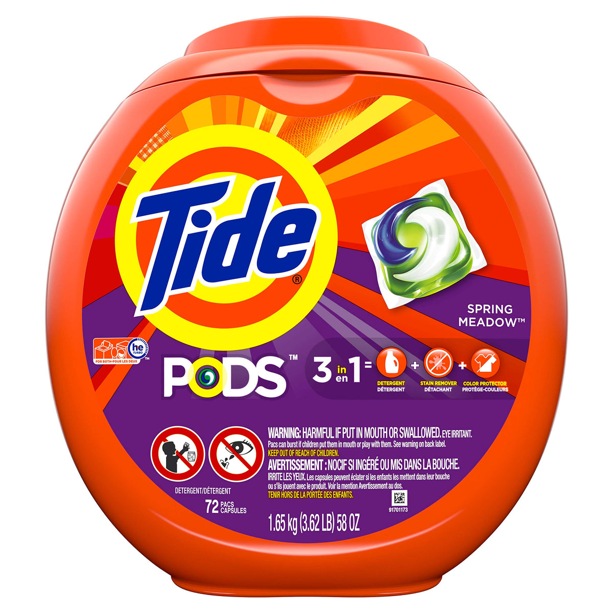 Tide PODS Laundry Detergent Pacs, 3-in-1, HE Compatible
