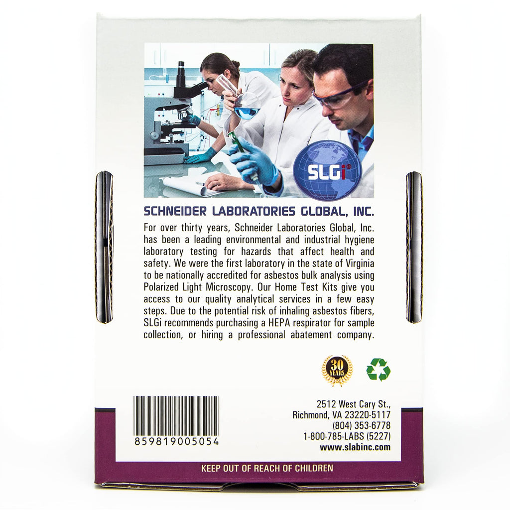 SLGi Asbestos Test Kit for Home Use - EPA Method 600/R-93

