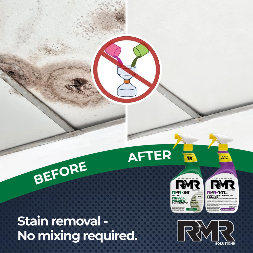 RMR Brands Mold & Mildew Removal Kit | Disinfectant Spray

