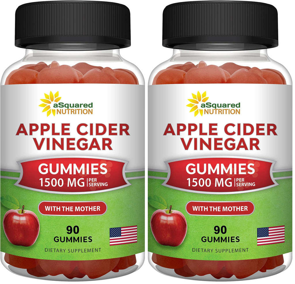 aSquared Apple Cider Vinegar Gummies with The Mother