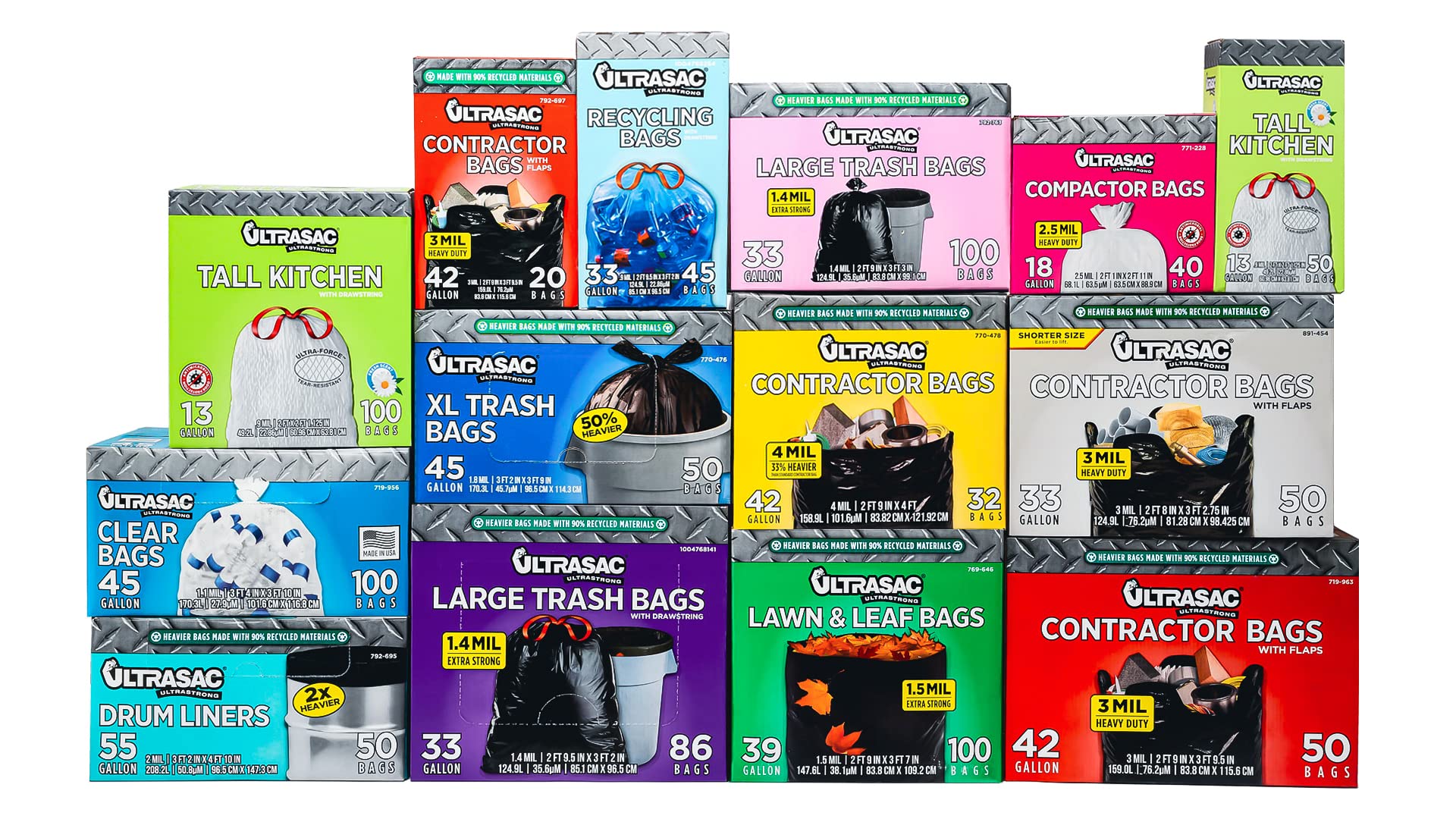 Ultrasac Heavy-Duty Drum Liners | Durable Waste Bags

