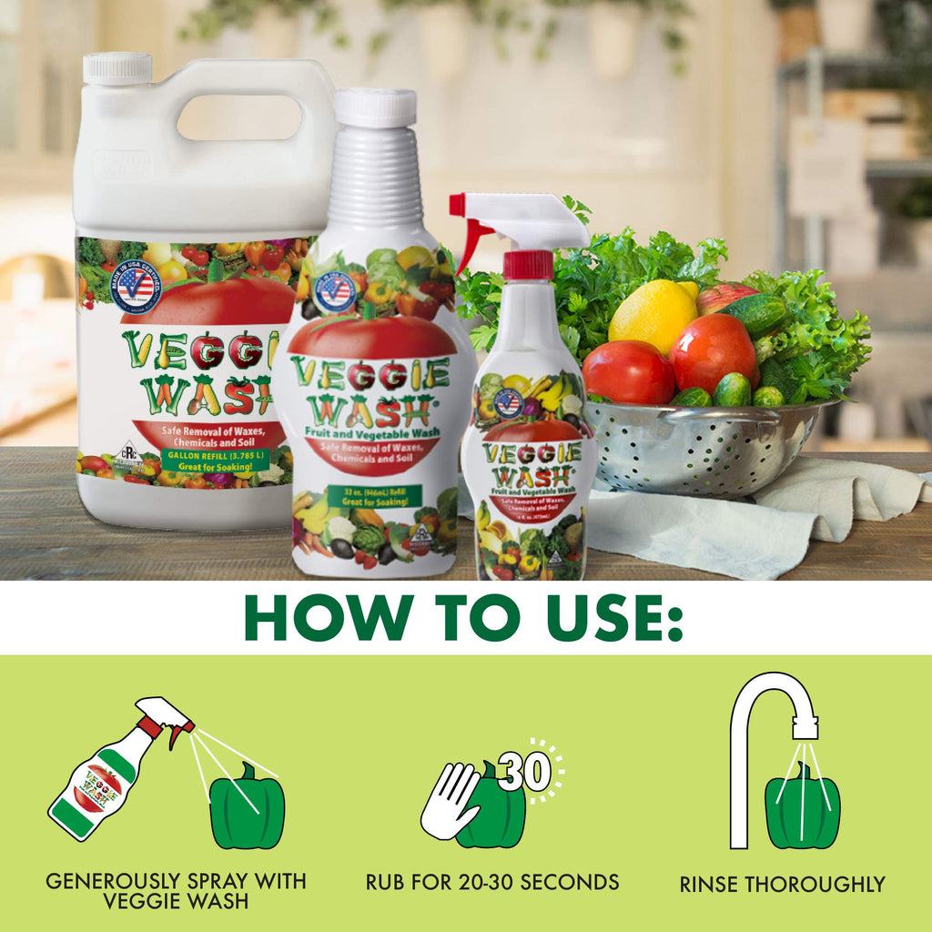Veggie Wash Fruit & Vegetable Wash for Produce

