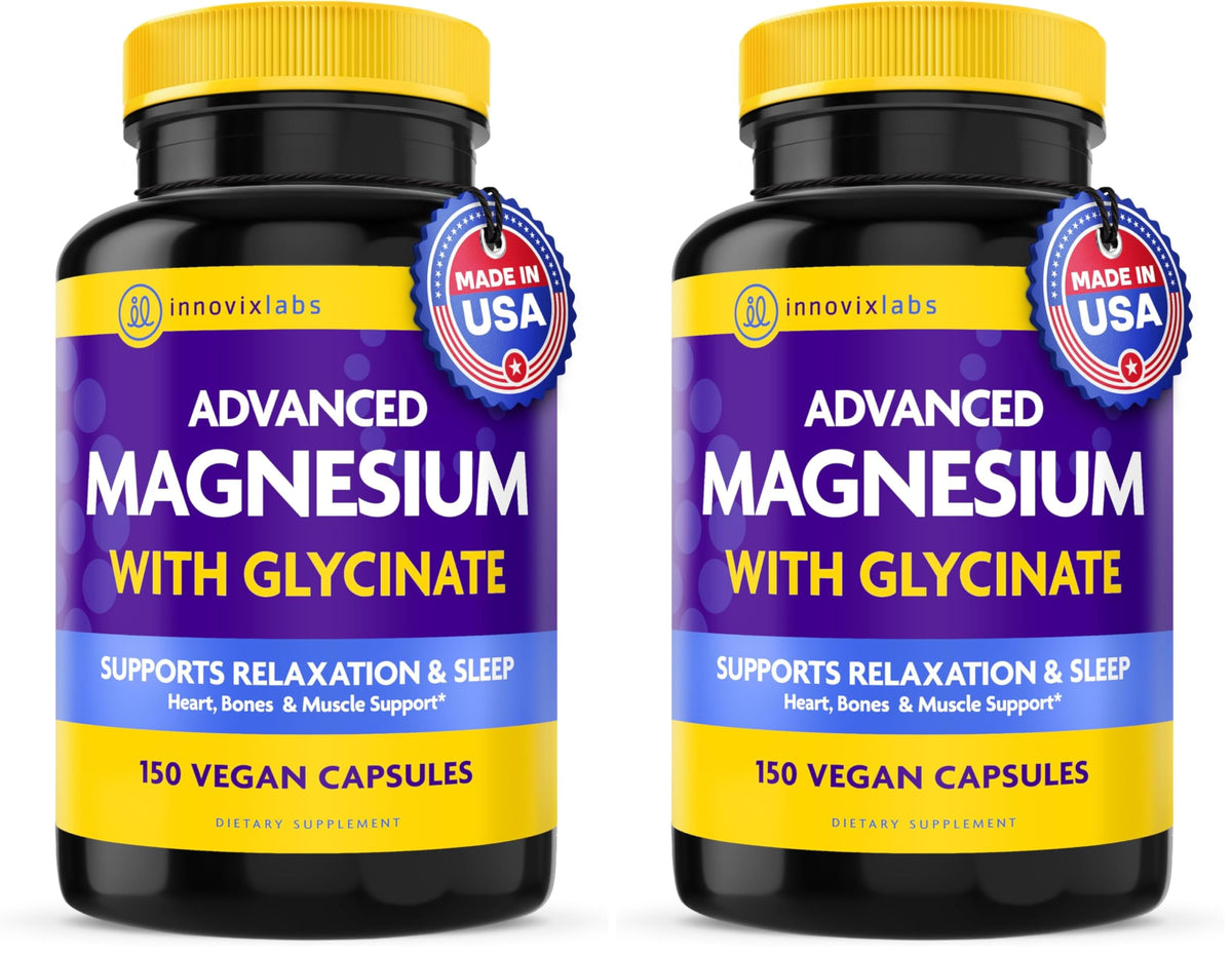 InnovixLabs Magnesium Glycinate Malate Capsules for Sleep & Relaxation