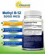 Vitamin B12 Methylcobalamin Supplement by aSquared Nutrition

