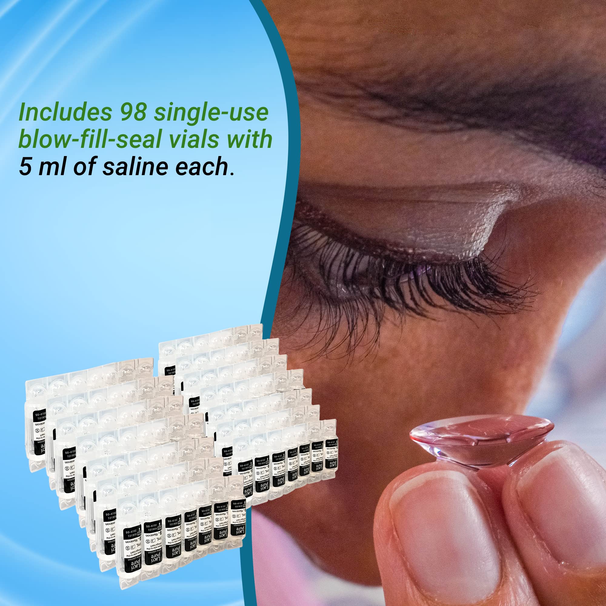 Menicon LacriPure Saline Contact Lens Solution Rinse

