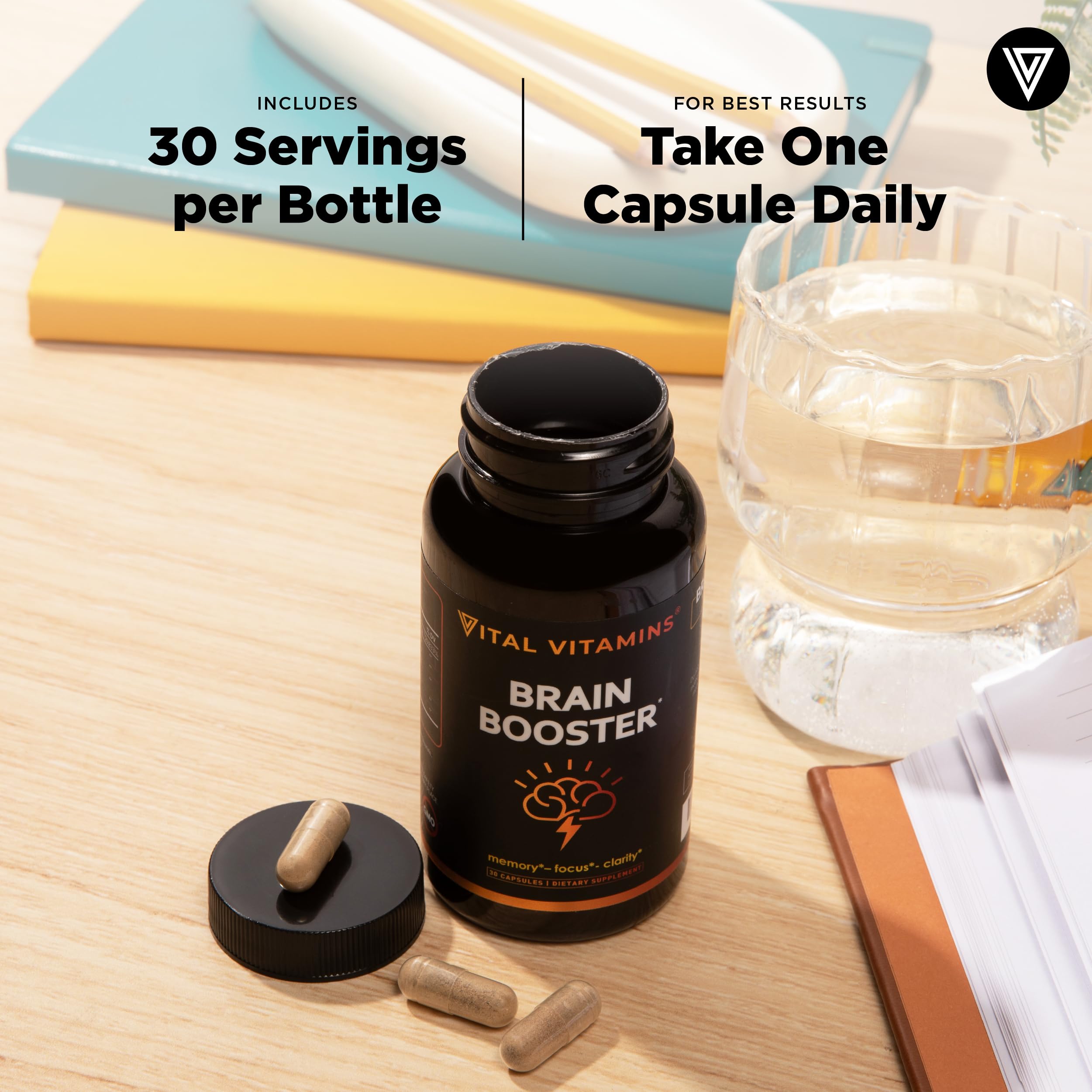 Vital Vitamins Brain Supplements Bacopa Monnieri Memory

